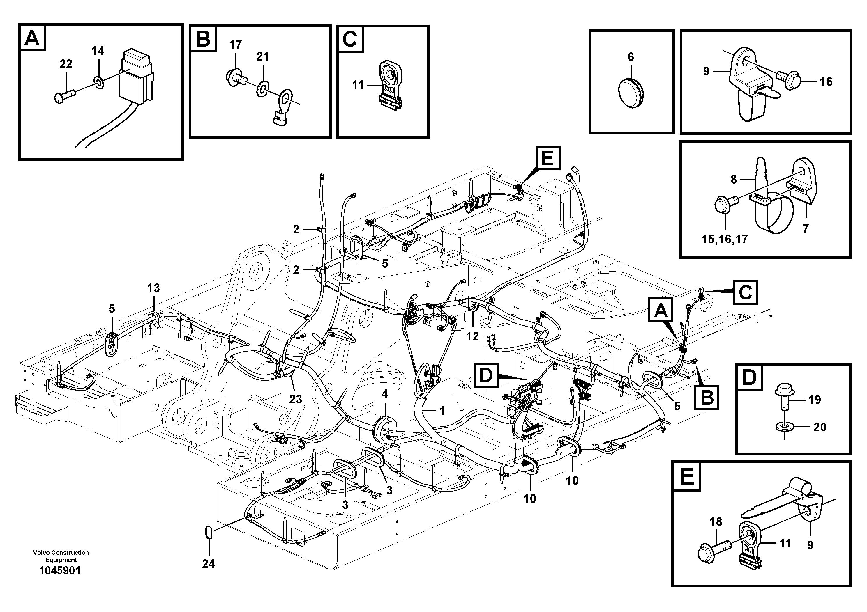 Wiring Harness RM/VOE14666853 VOLVO