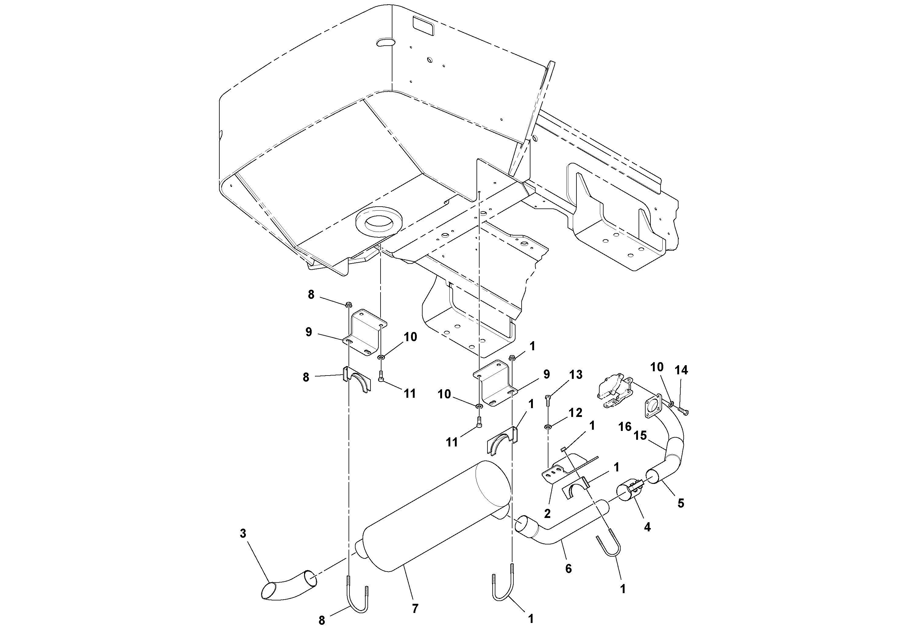 Seat frame RM43907401 VOLVO