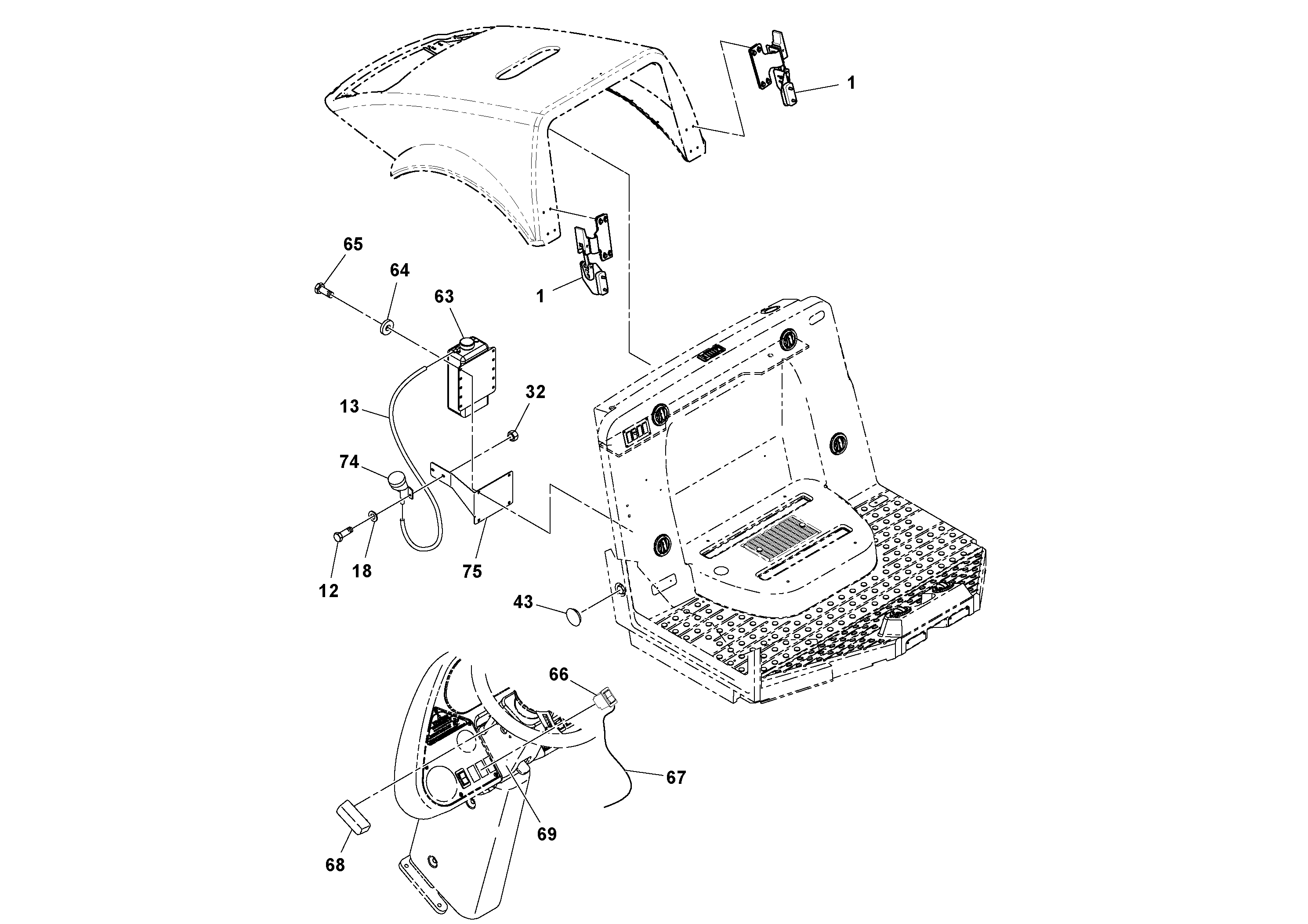 Tilt bearing RM96729645 VOLVO