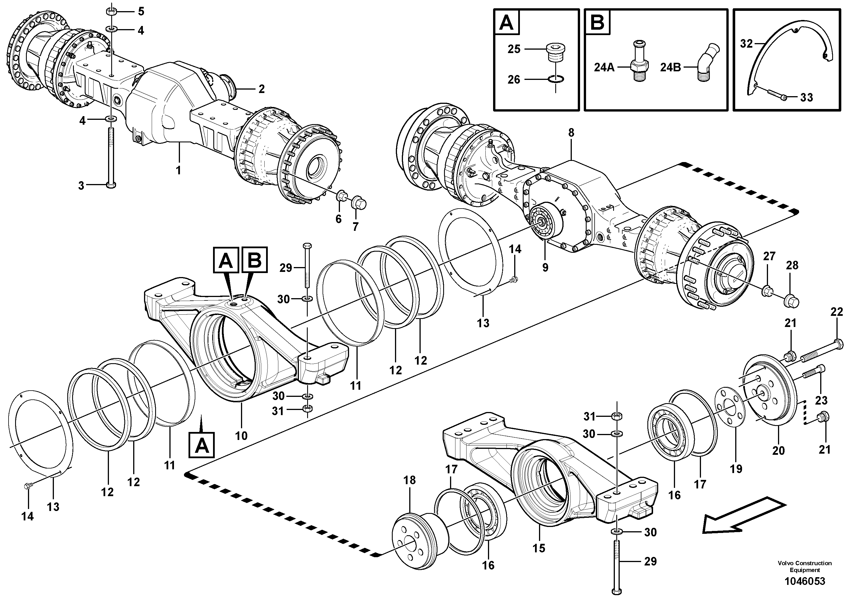 Tilt bearing VOE930853 VOLVO