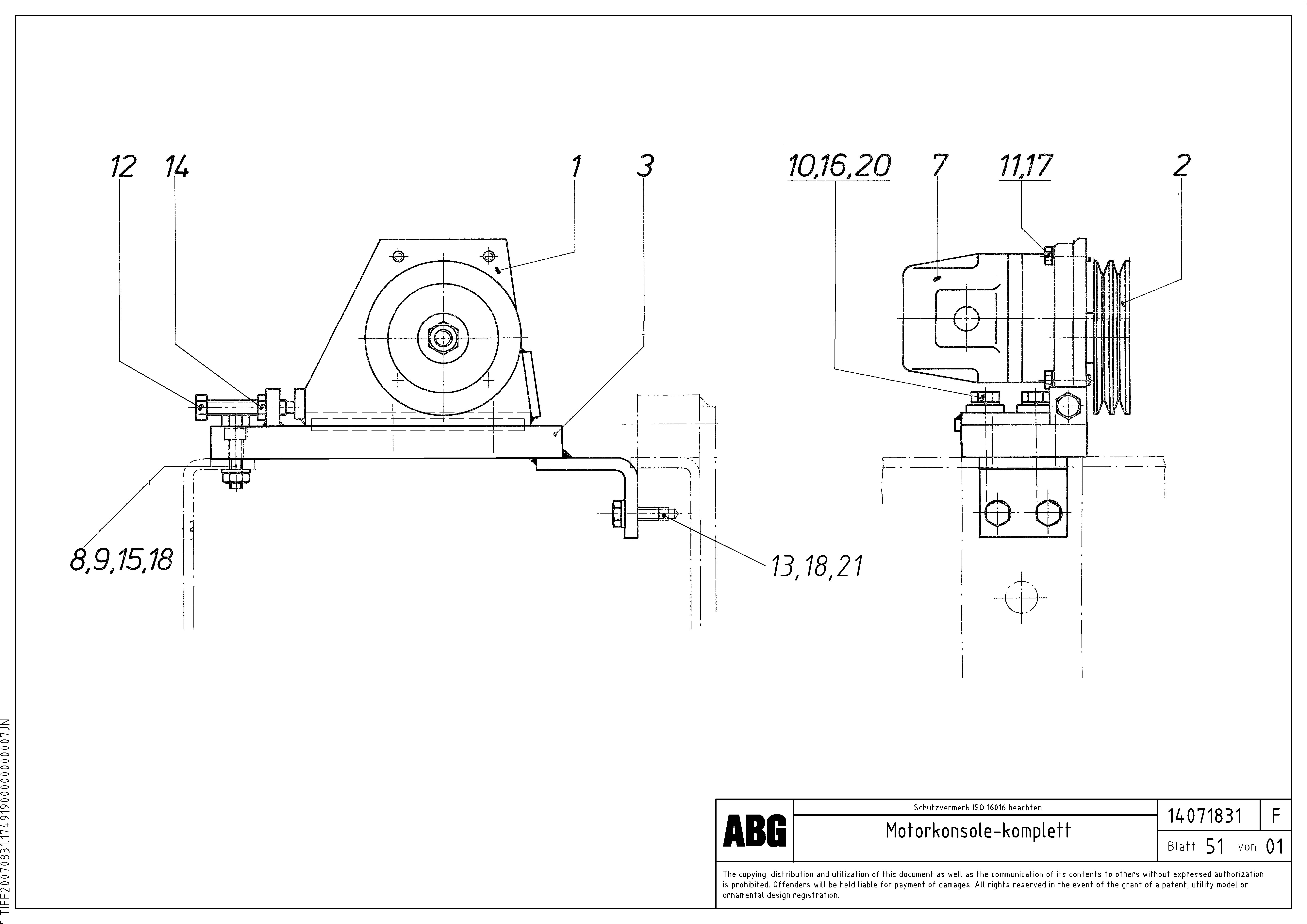 Mounting rail RM96709183 VOLVO