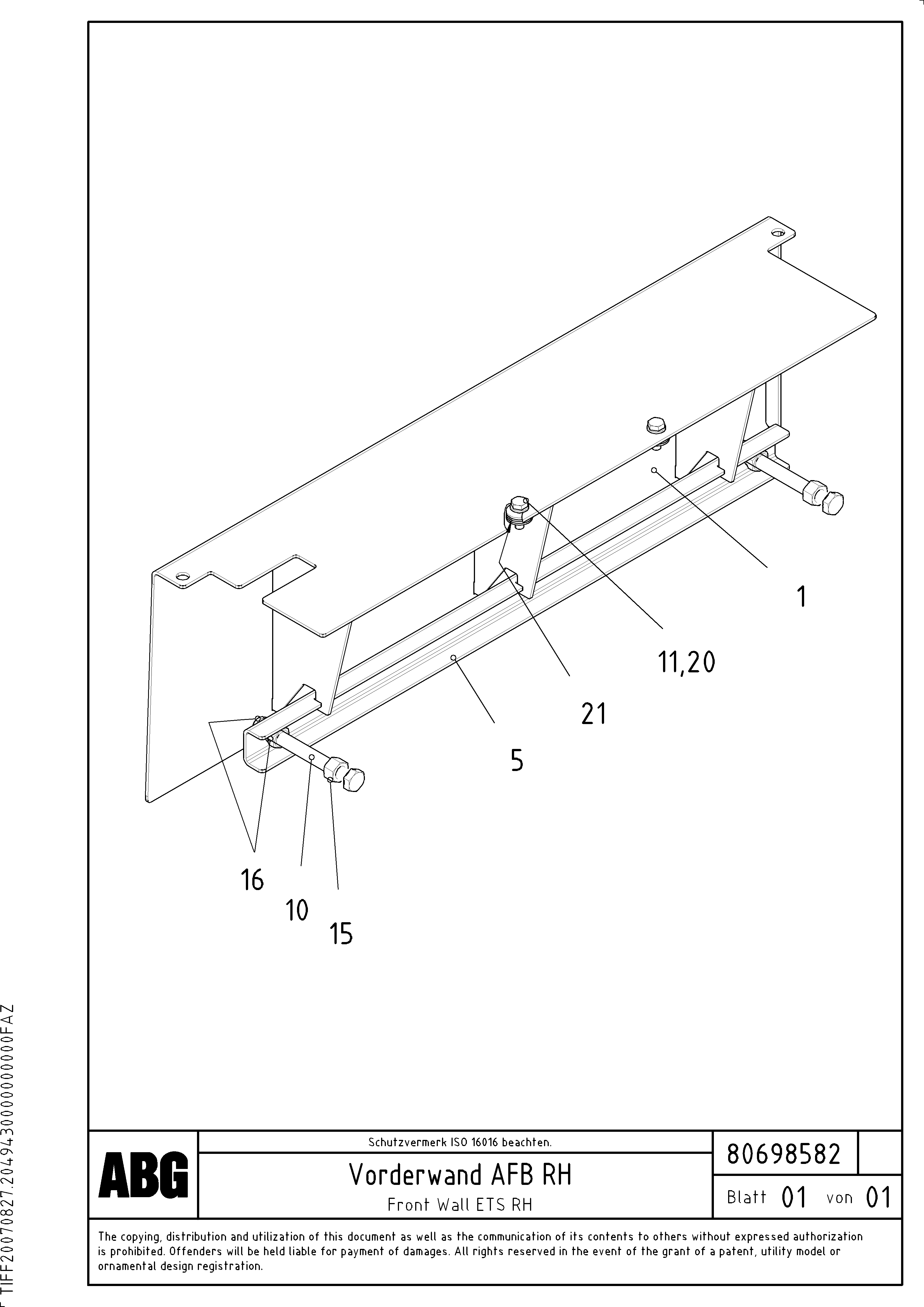 Gear Sel Rod RM80696511 VOLVO