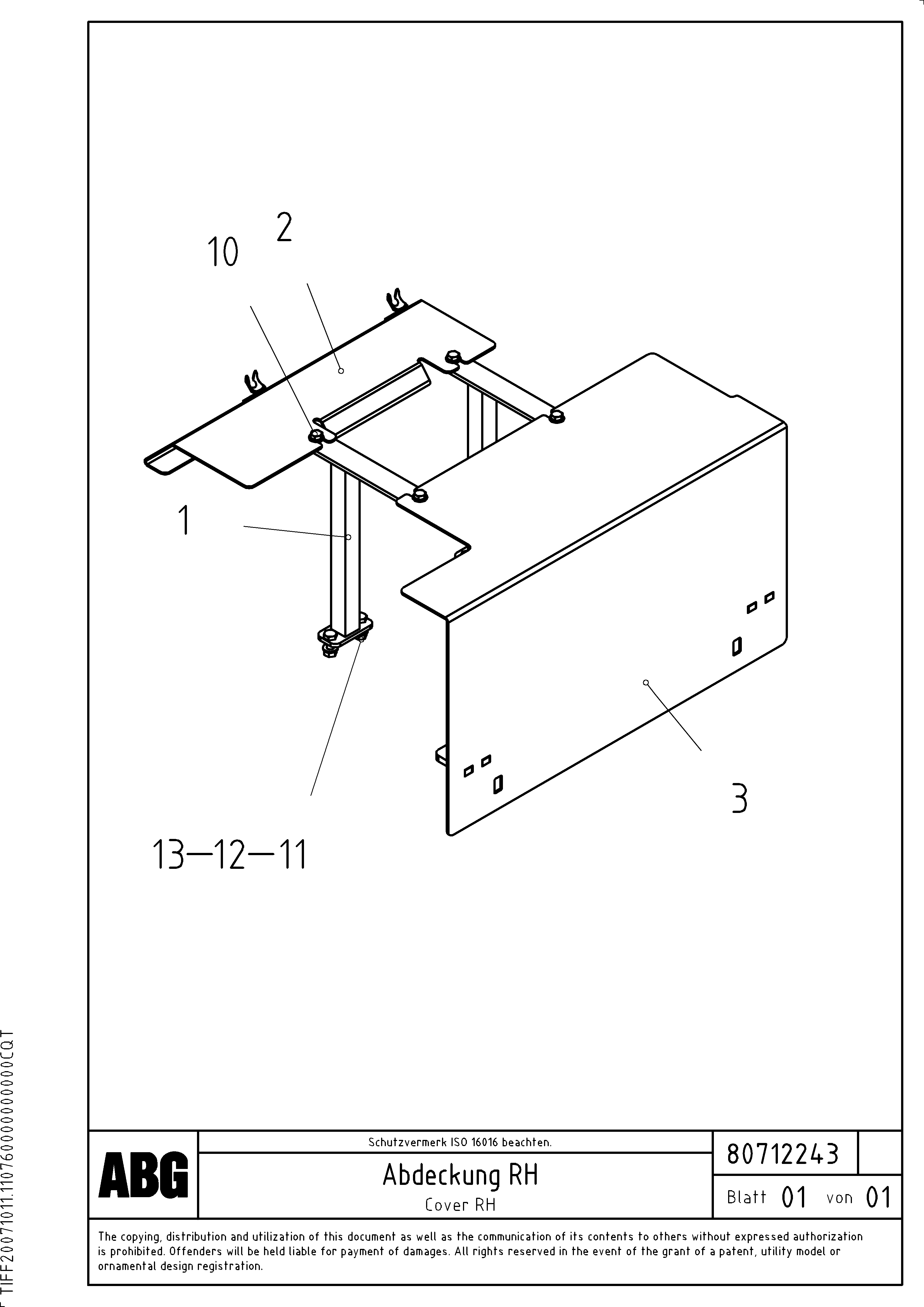 Маслоотражающее кольцо RM80712219 VOLVO