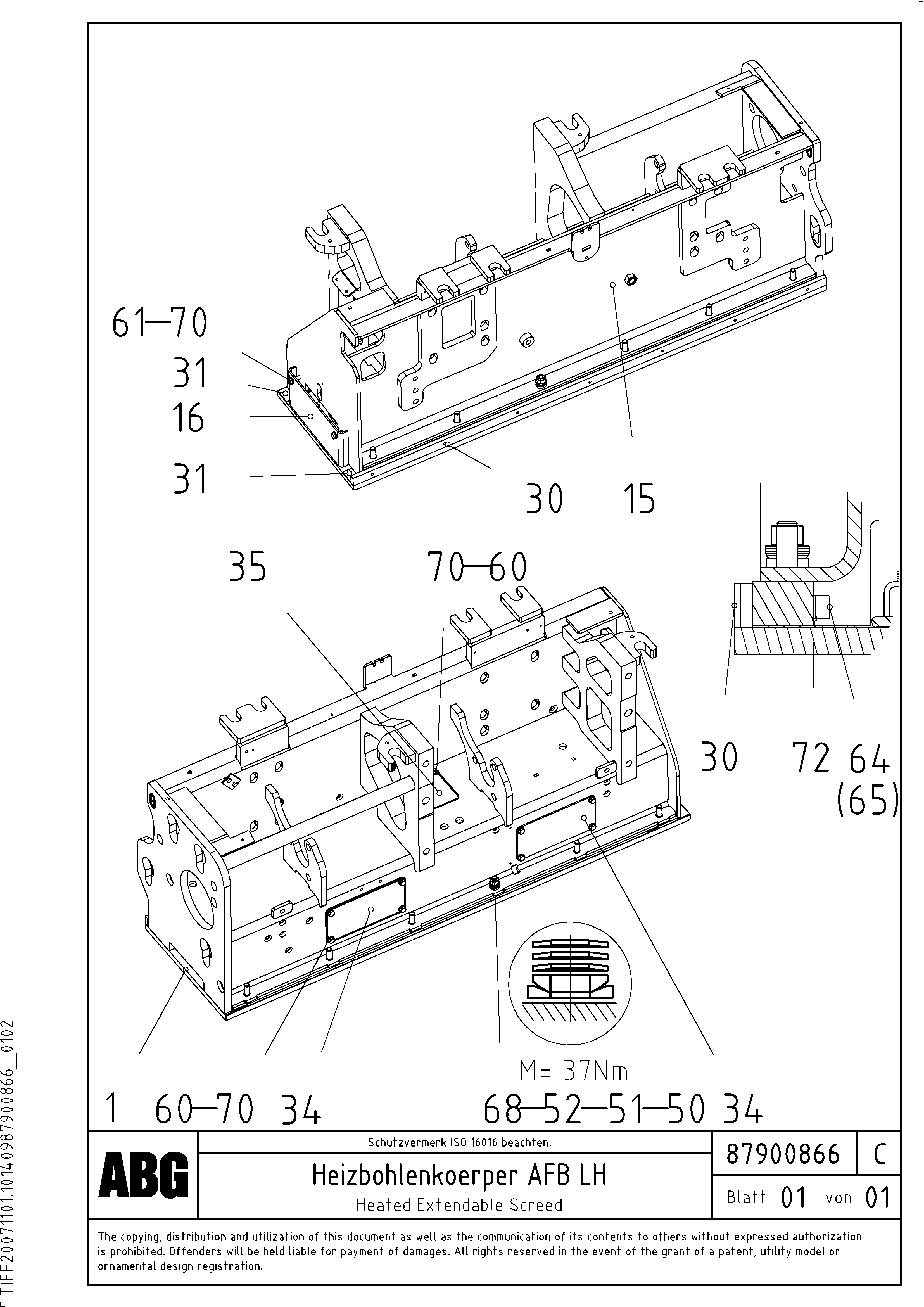 Support, 2000 l/2300 l RM87900924 VOLVO