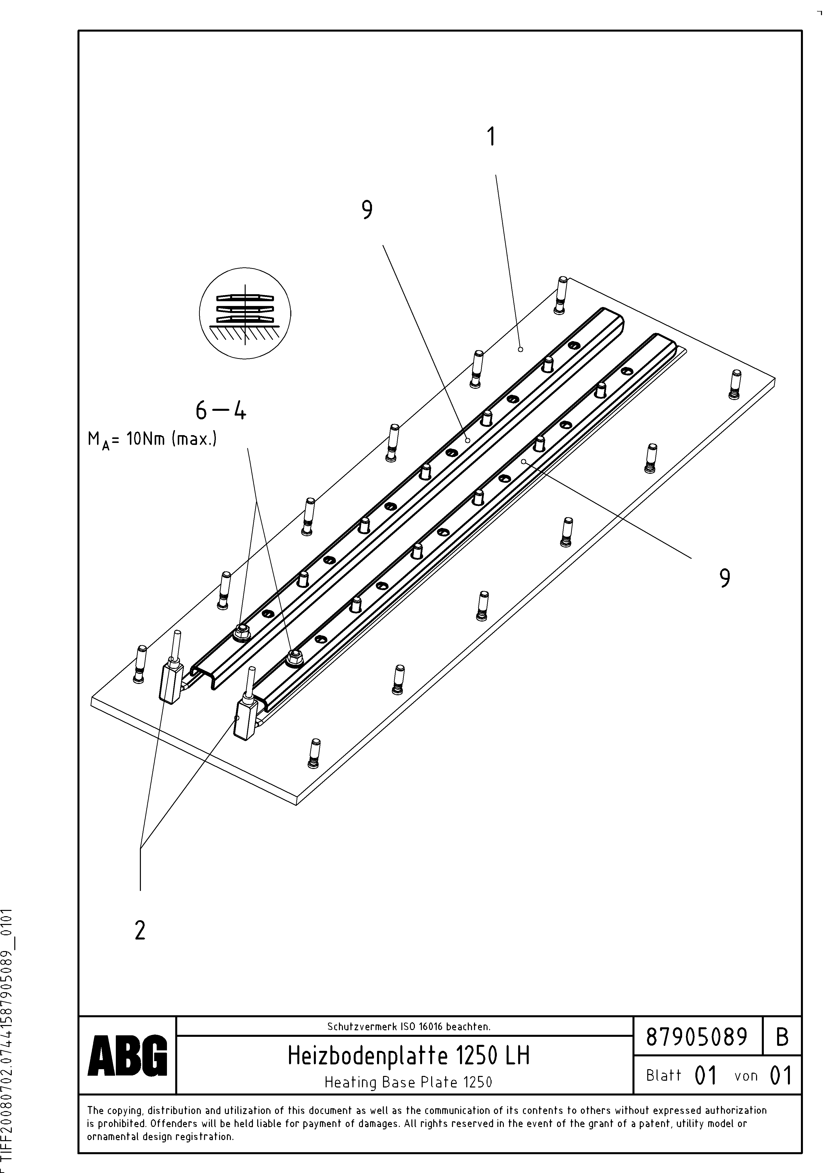 Support, 2000 l/2300 l RM87905105 VOLVO
