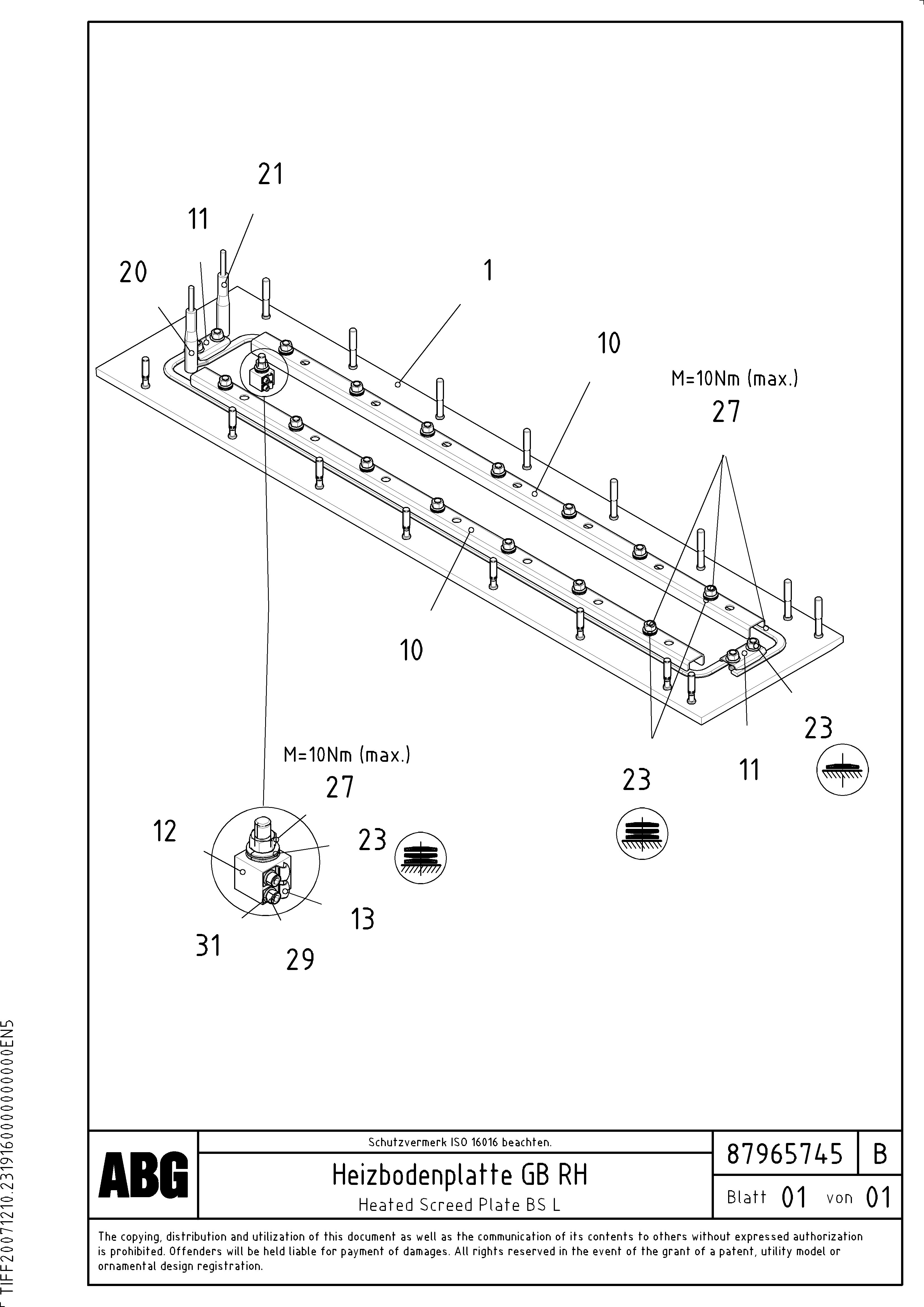 Support, 2000 l/2300 l RM87965703 VOLVO