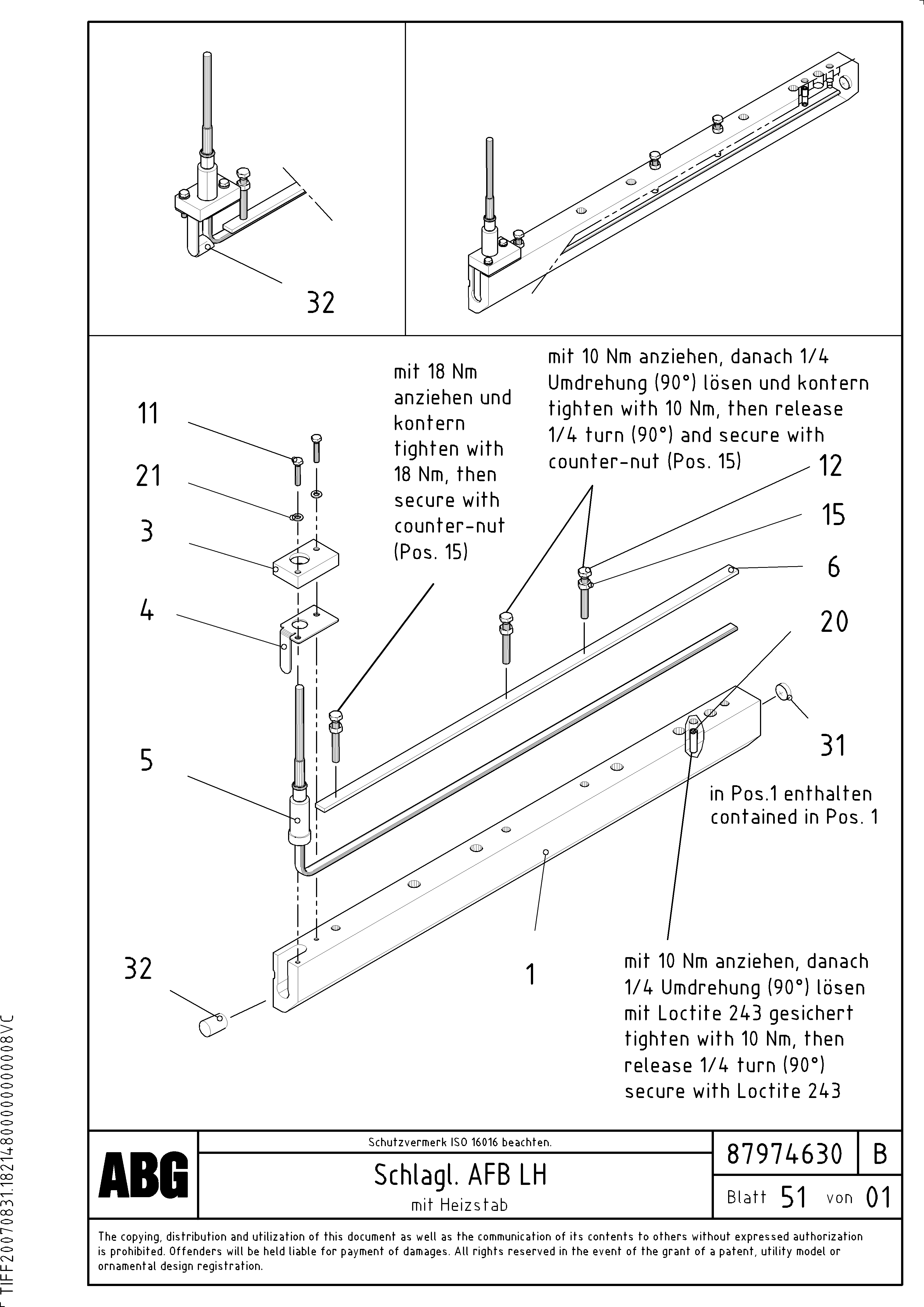 Tube assembly L.h. RM96722996 VOLVO