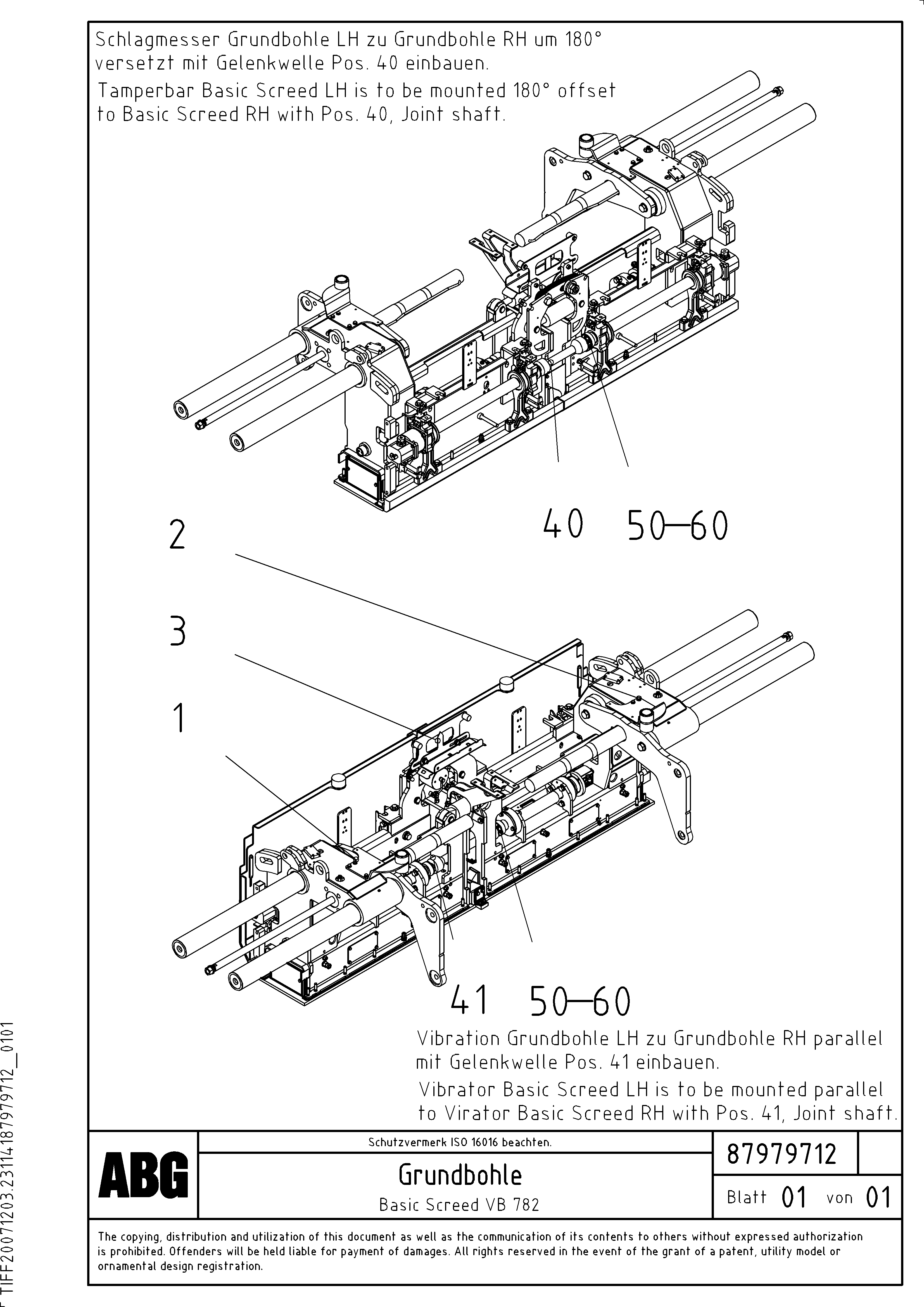 Screed 80870280 VOLVO