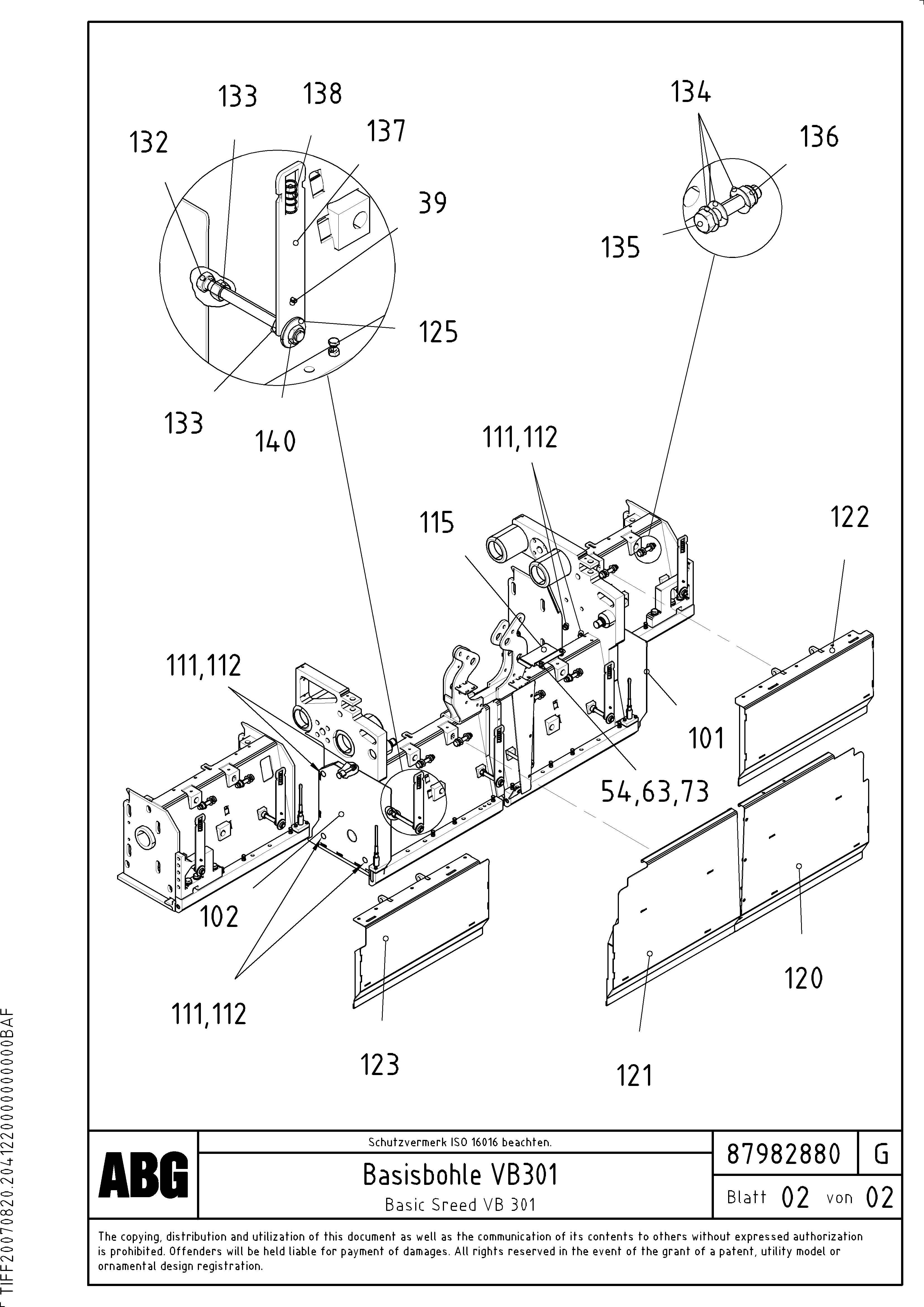 Hexagon Nut RM/VOE96703681 VOLVO