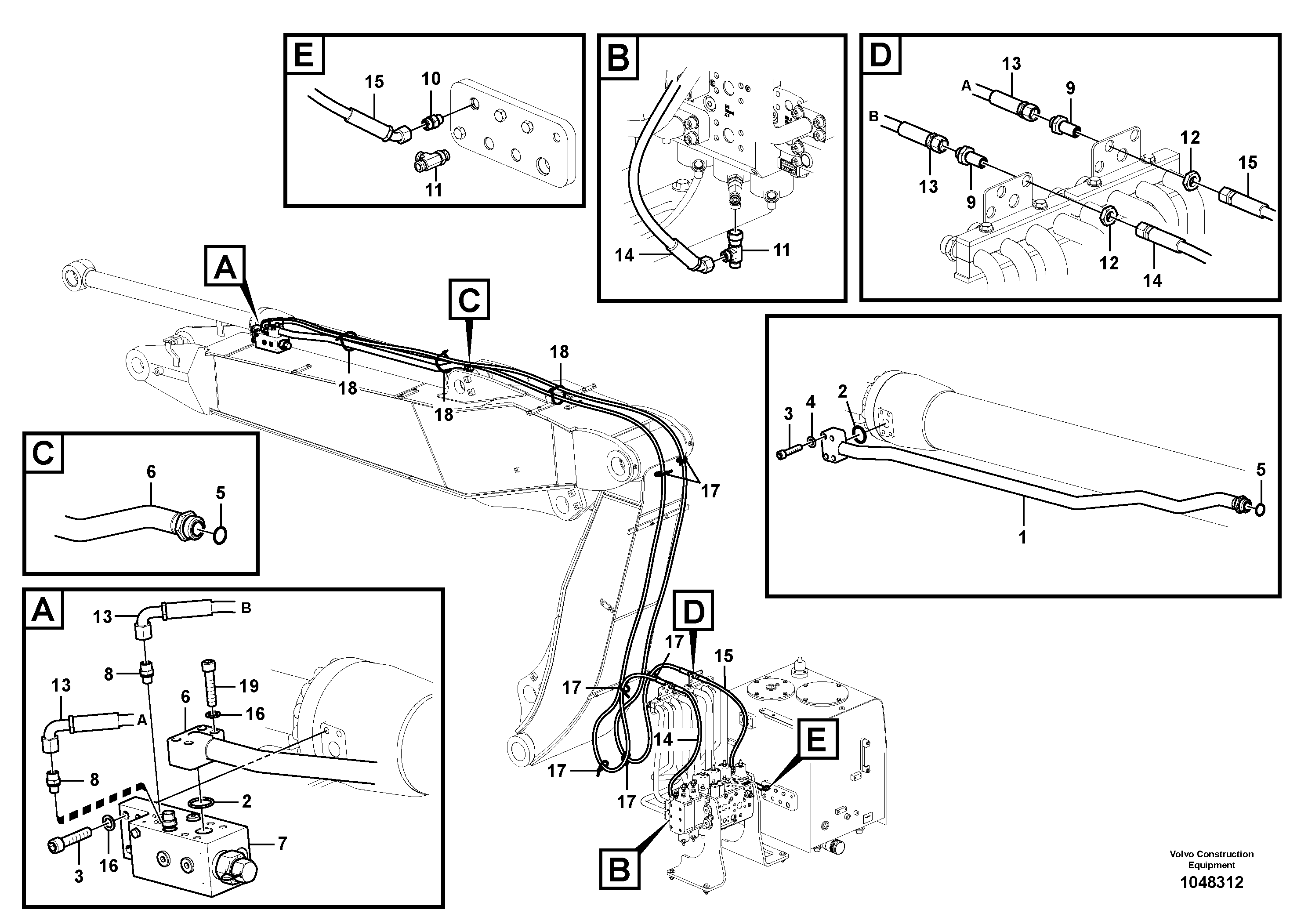 Timing gear casing VOE938204 VOLVO