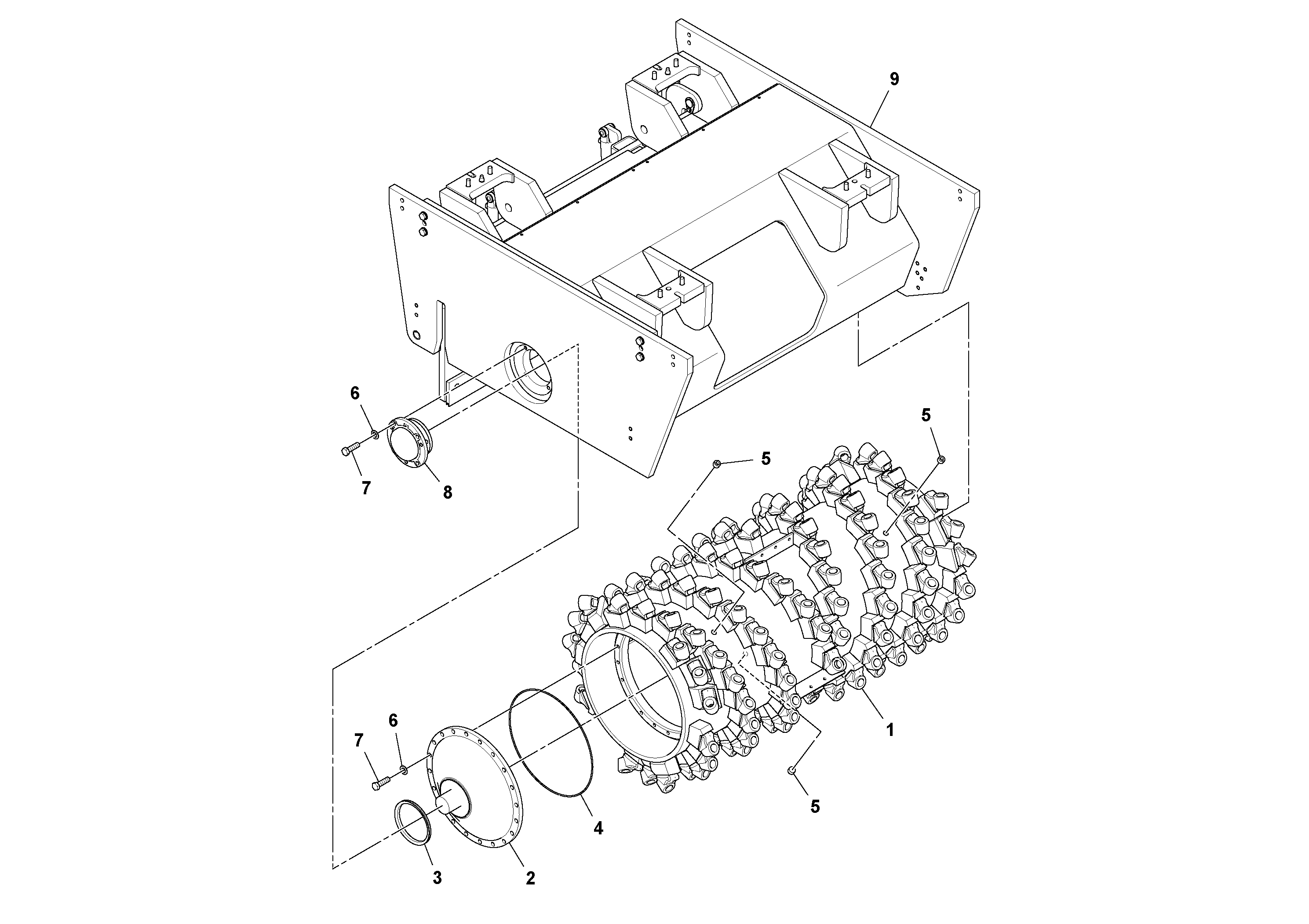 Balancer gasket RM13845540 VOLVO