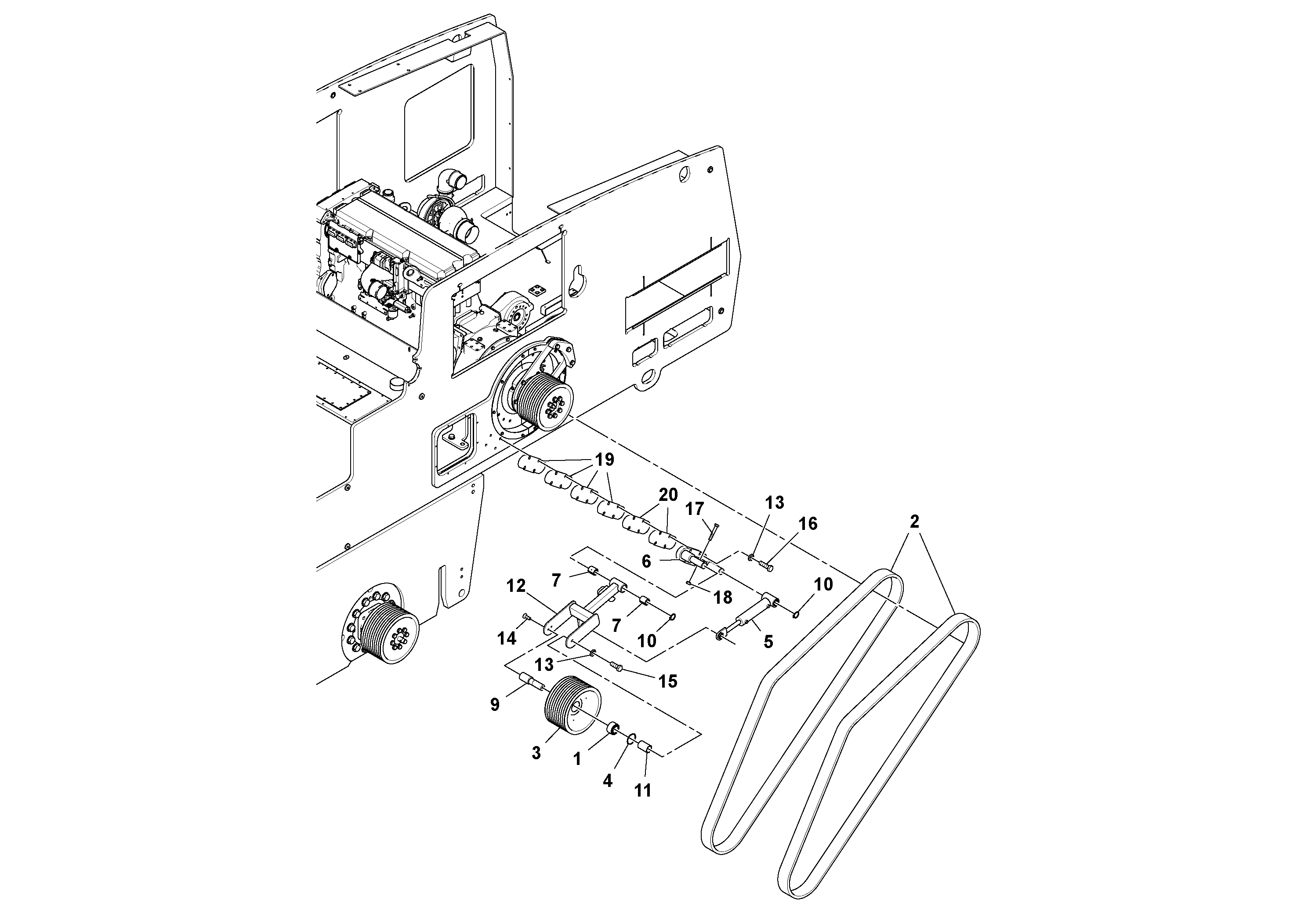 Rope wire RM13867437 VOLVO