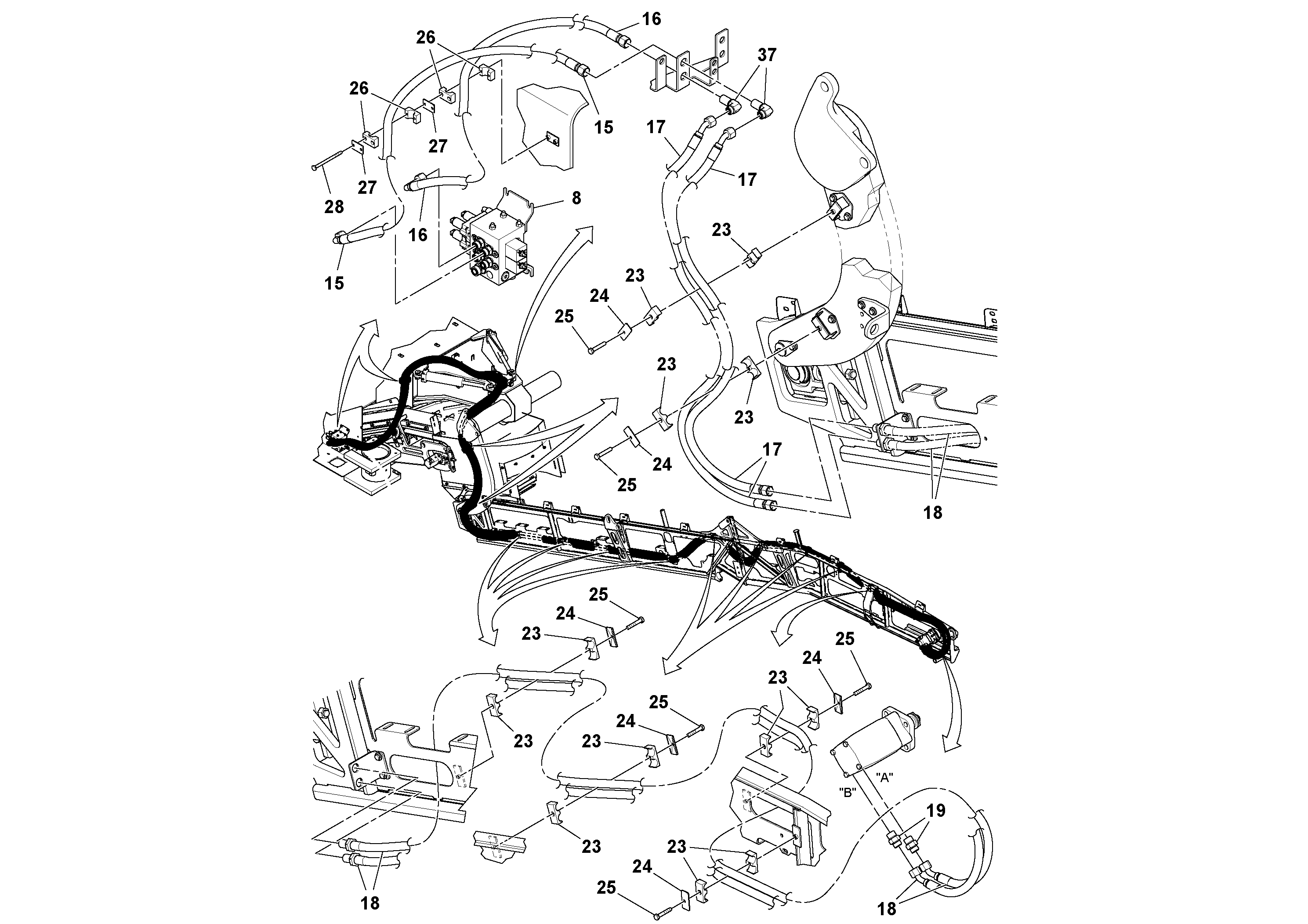 Timing gear casing RM43827401 VOLVO