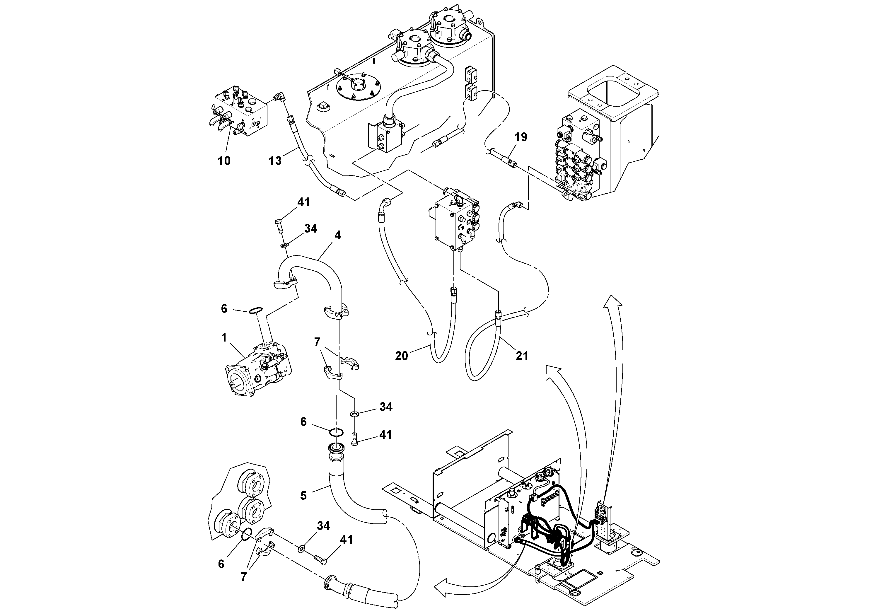 Timing gear casing RM13181342 VOLVO