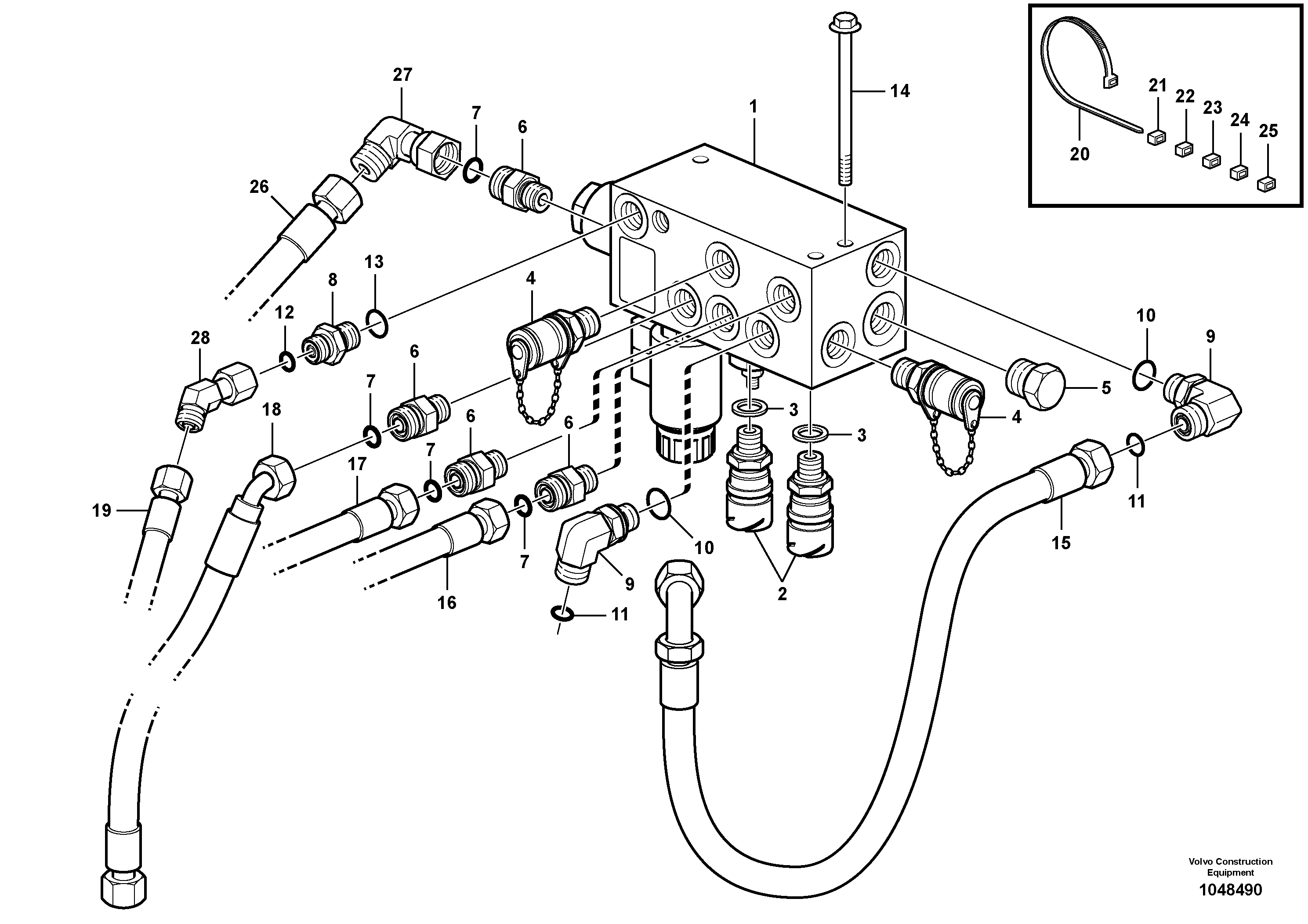 Water pump ger TEL/VOE15050882 VOLVO