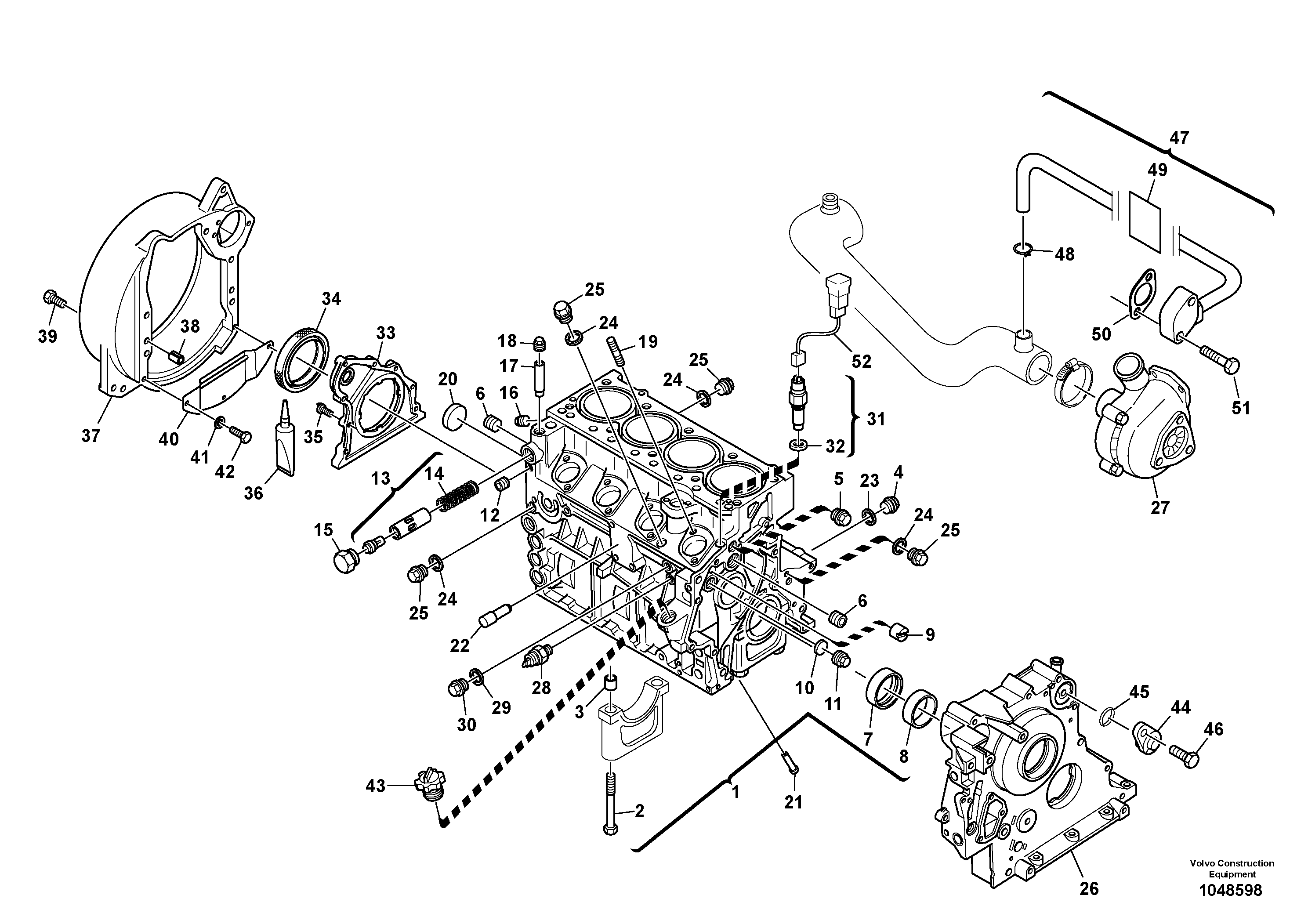 Mounting rail VOE11370593 VOLVO