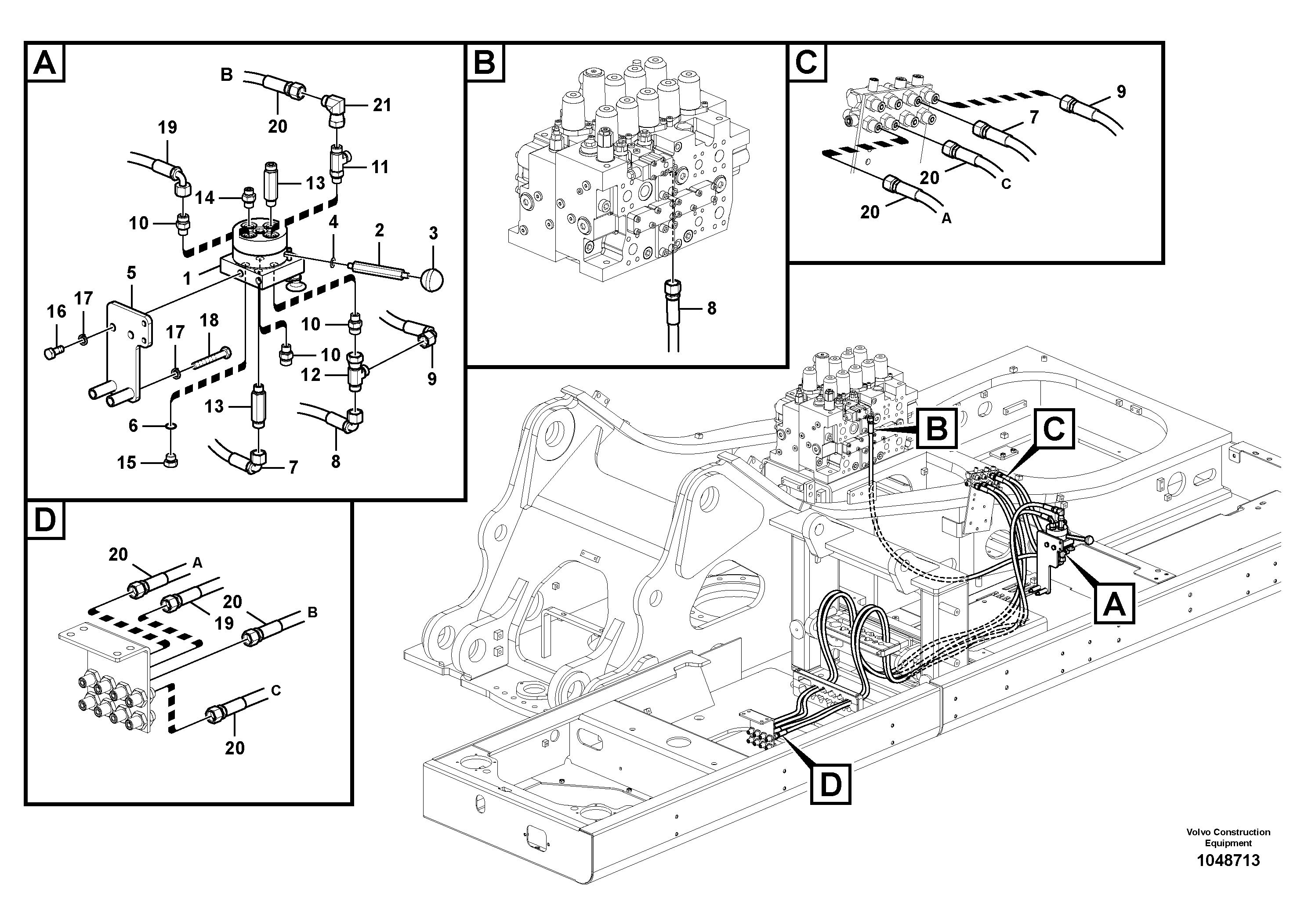 Seat frame VOE14603817 VOLVO