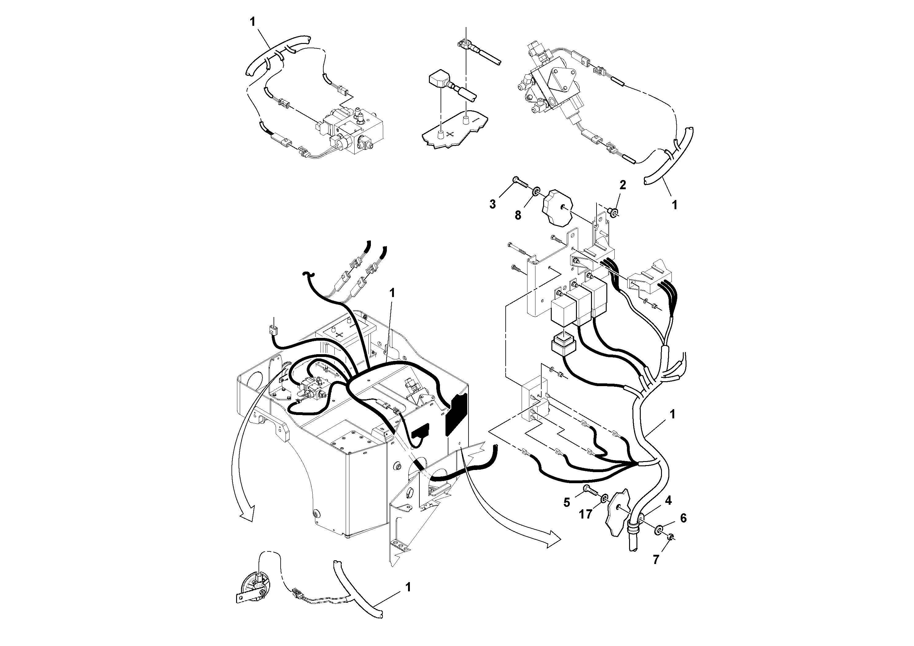 Cable harness RM43978733 VOLVO