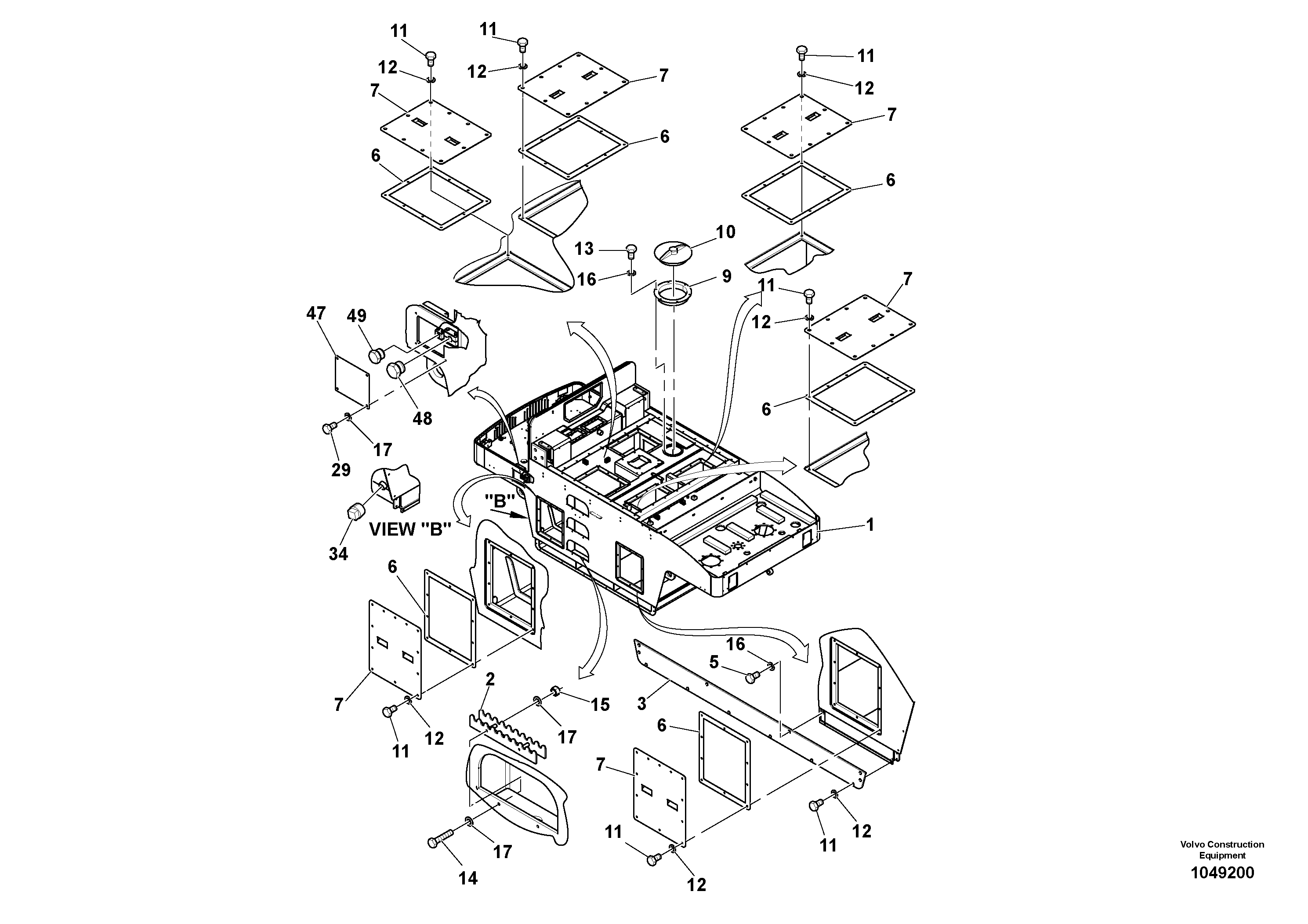 Pedal bracket R.h. RM70870464 VOLVO