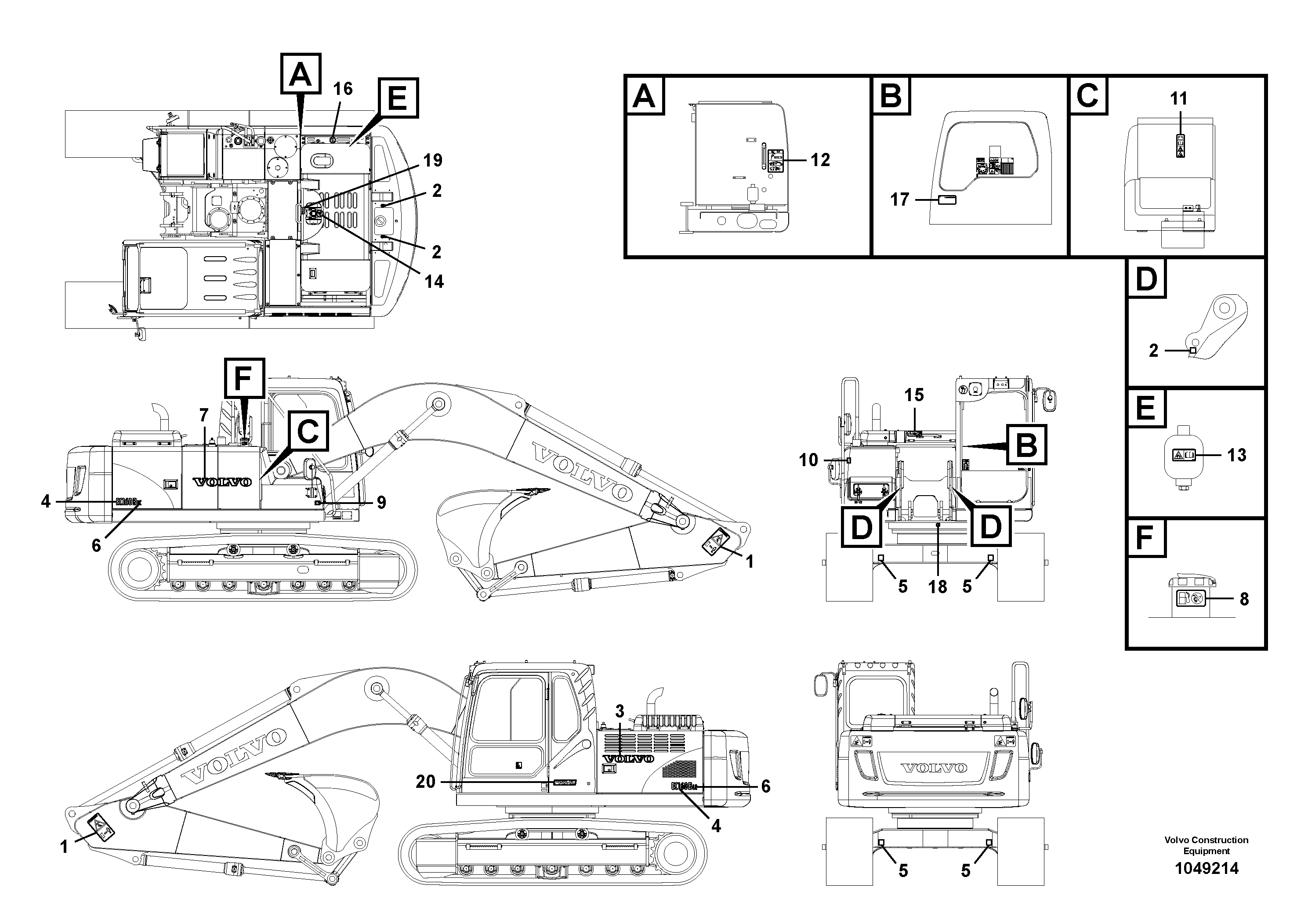 Cylinder Block VOE14607290 VOLVO
