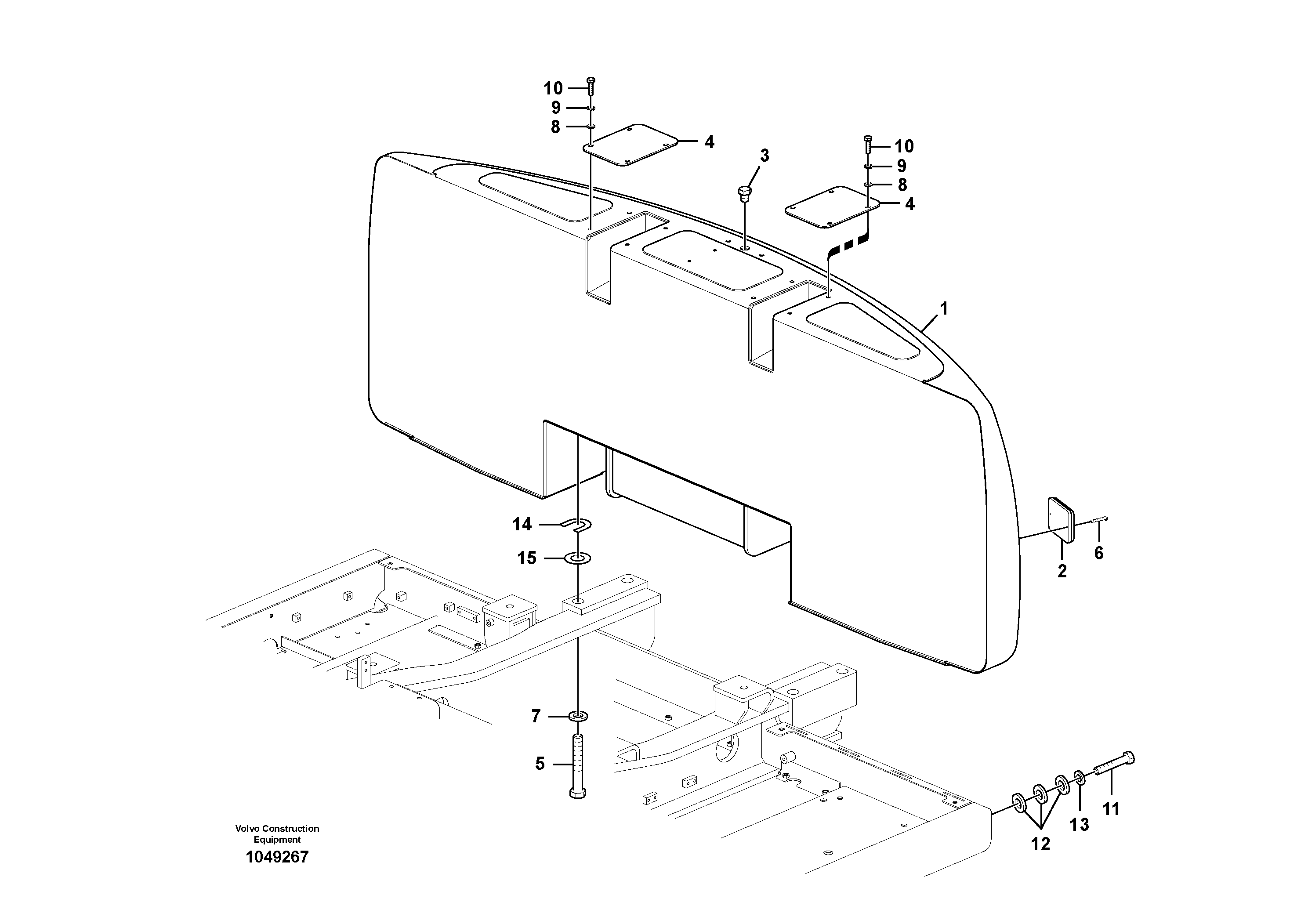 Counterweight RM/VOE14514673 VOLVO