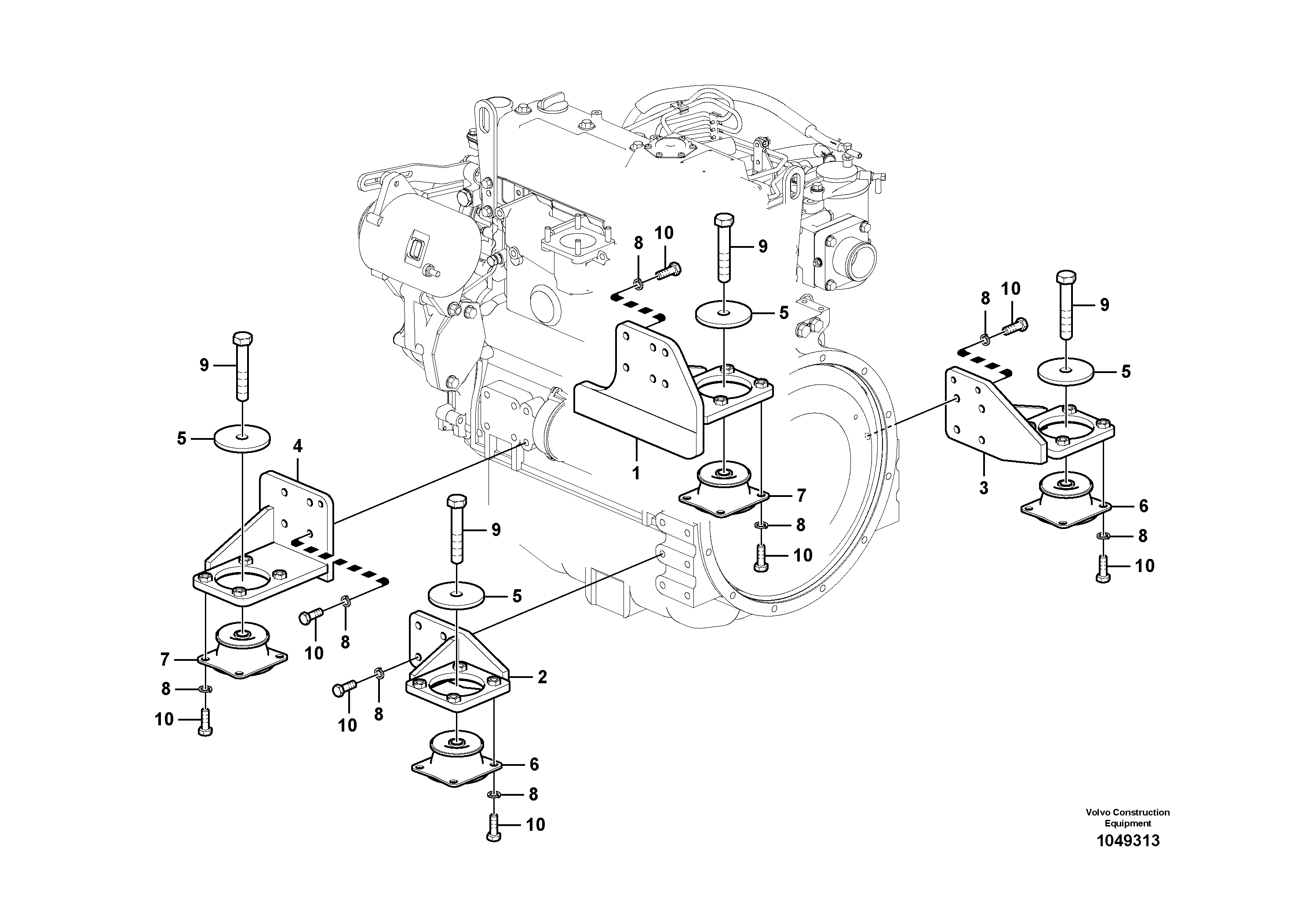 Seat frame VOE14639844 VOLVO