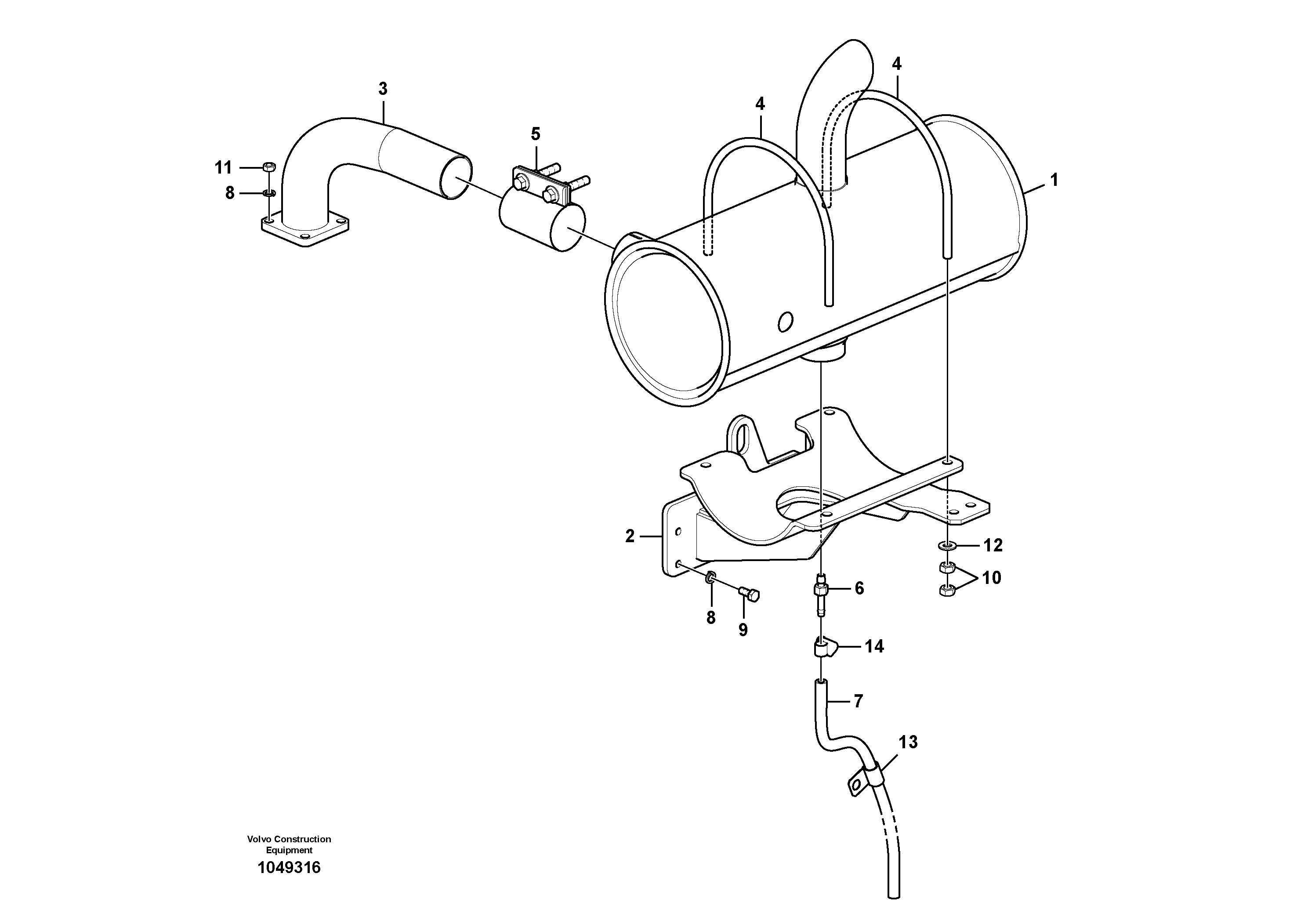 Seat frame VOE14591758 VOLVO