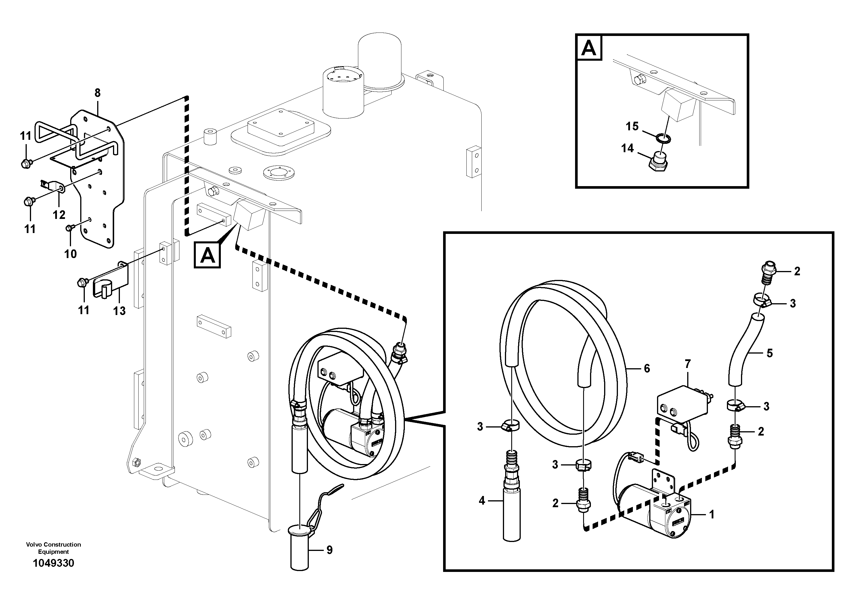 Side plate, left RM/VOE14556955 VOLVO