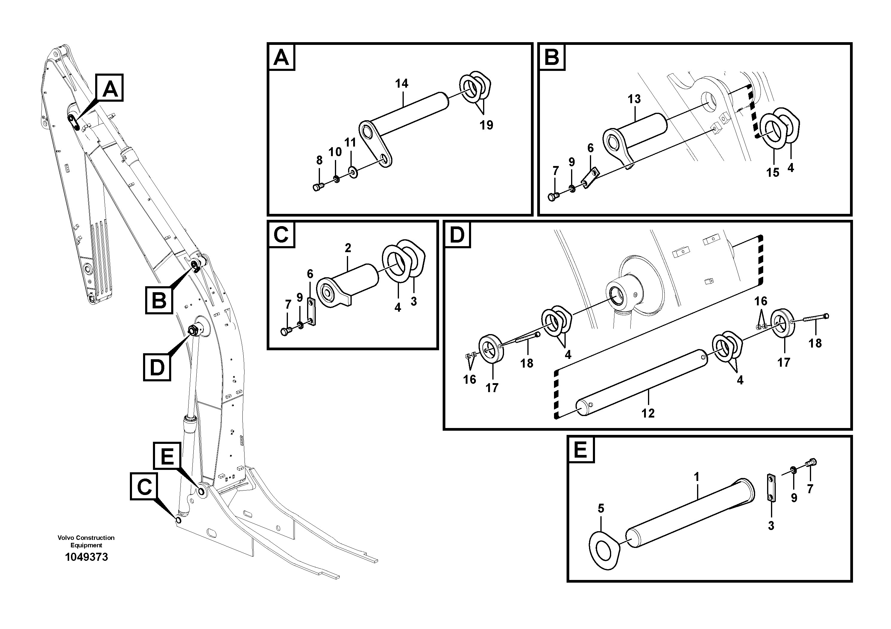 Swg Lk Cylinder VOE14576486 VOLVO