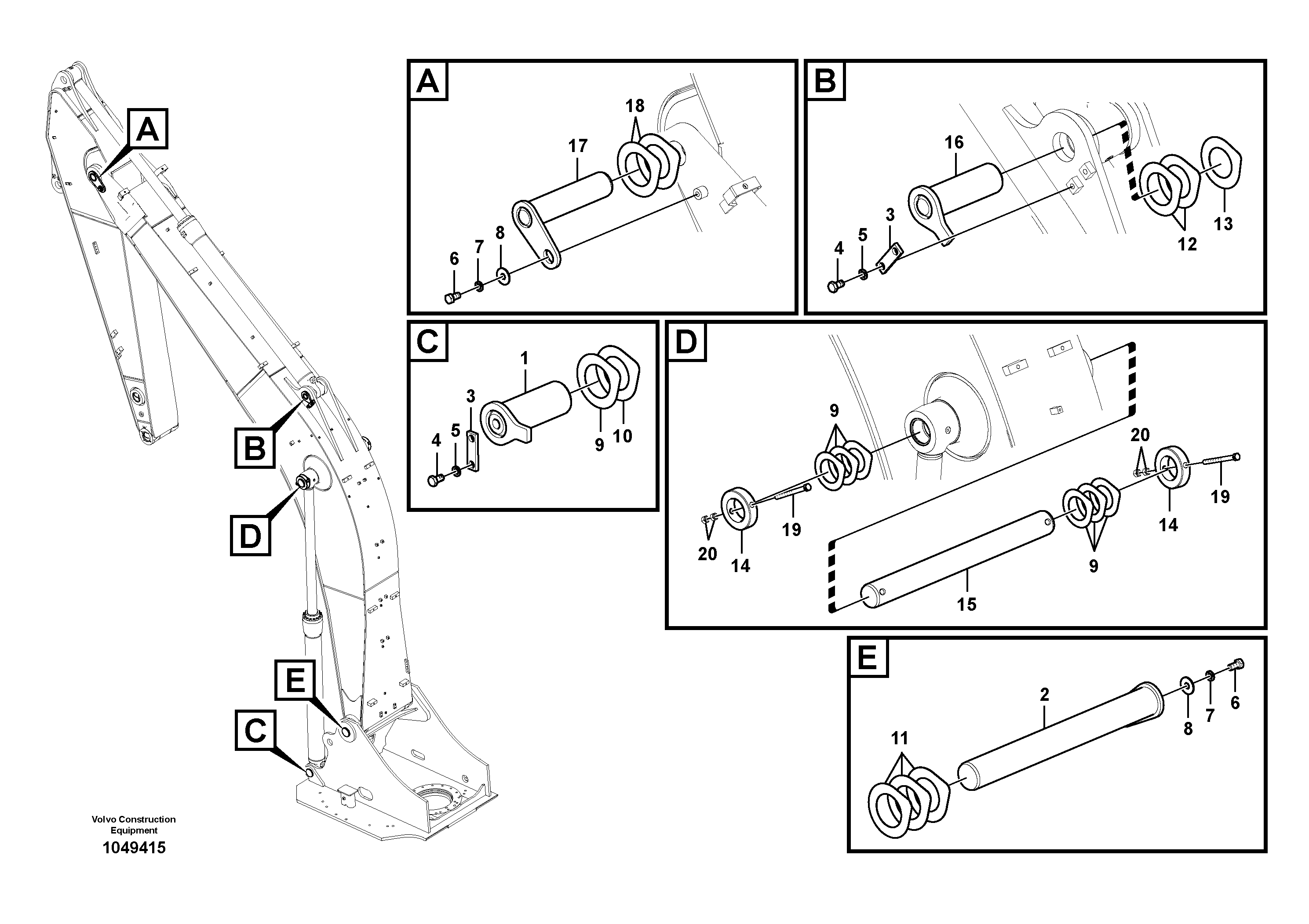 Swg Lk Cylinder VOE14603264 VOLVO
