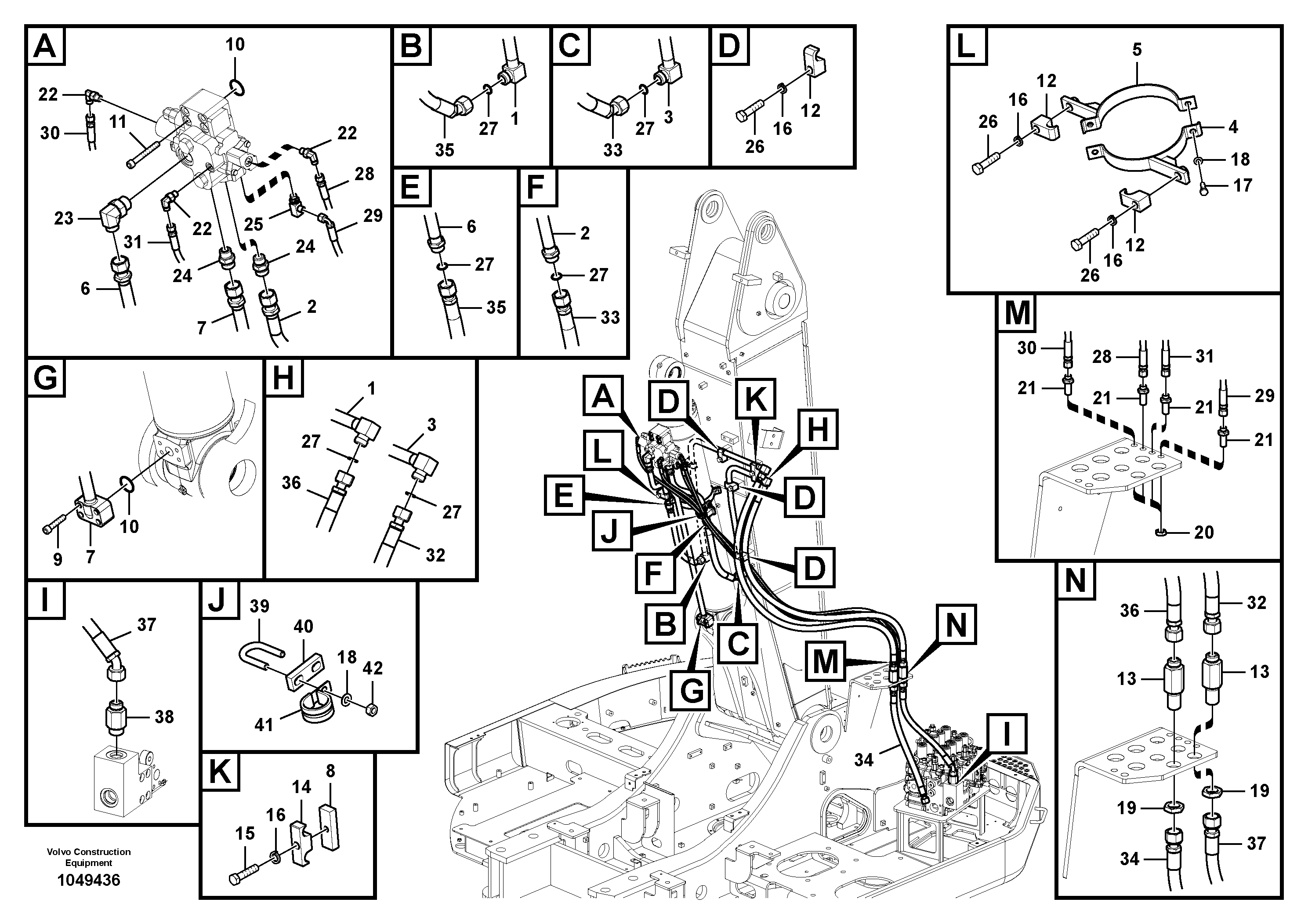 Timing gear casing VOE15095016 VOLVO
