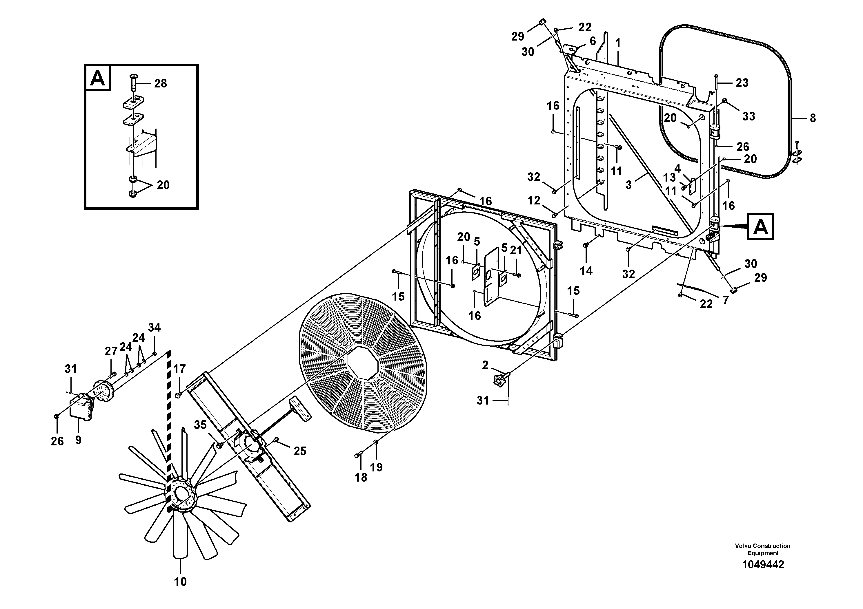 Engine heater VOE969752 VOLVO