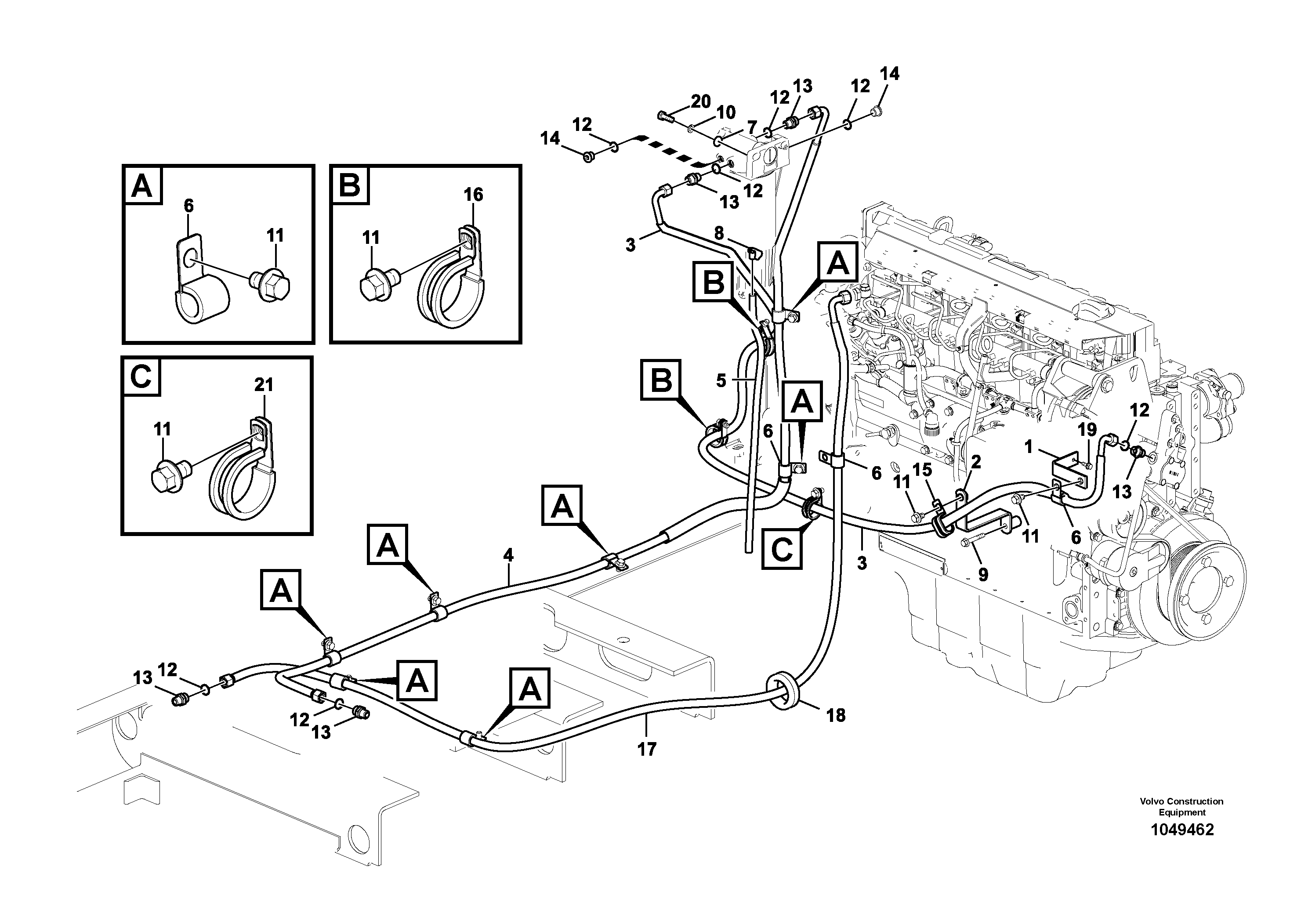 Clutch Spring VOE14550262 VOLVO