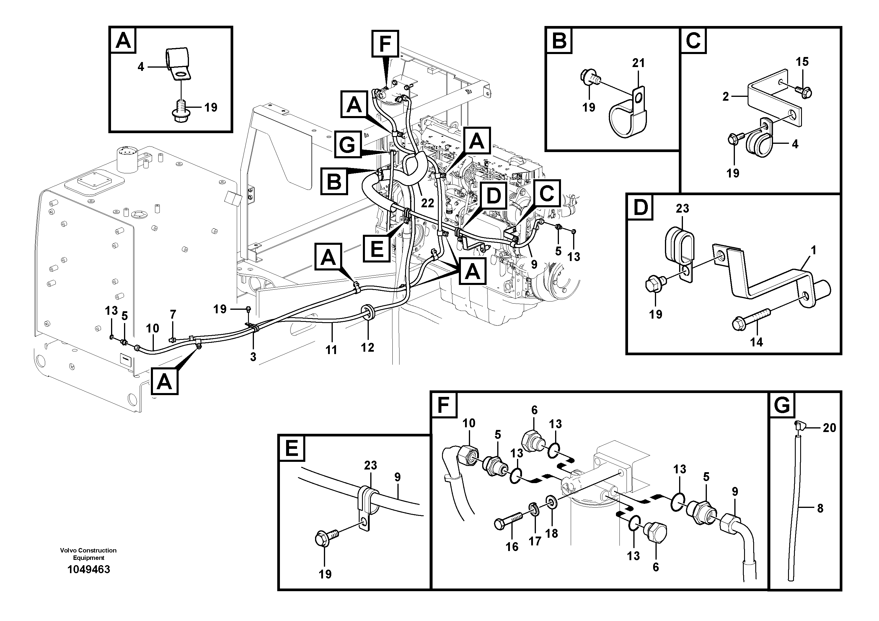 Seat frame VOE14567285 VOLVO