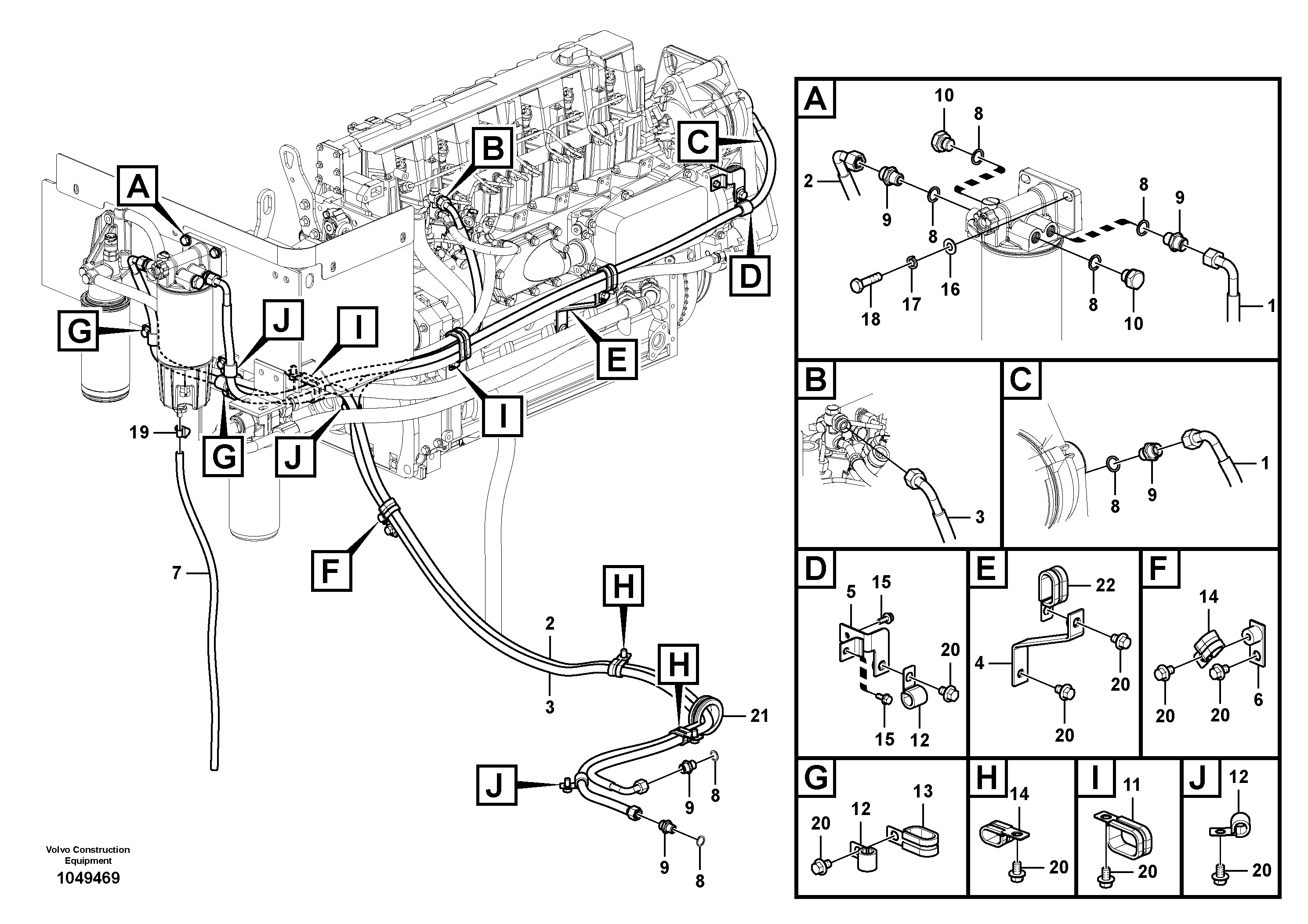 Seat frame VOE14595317 VOLVO