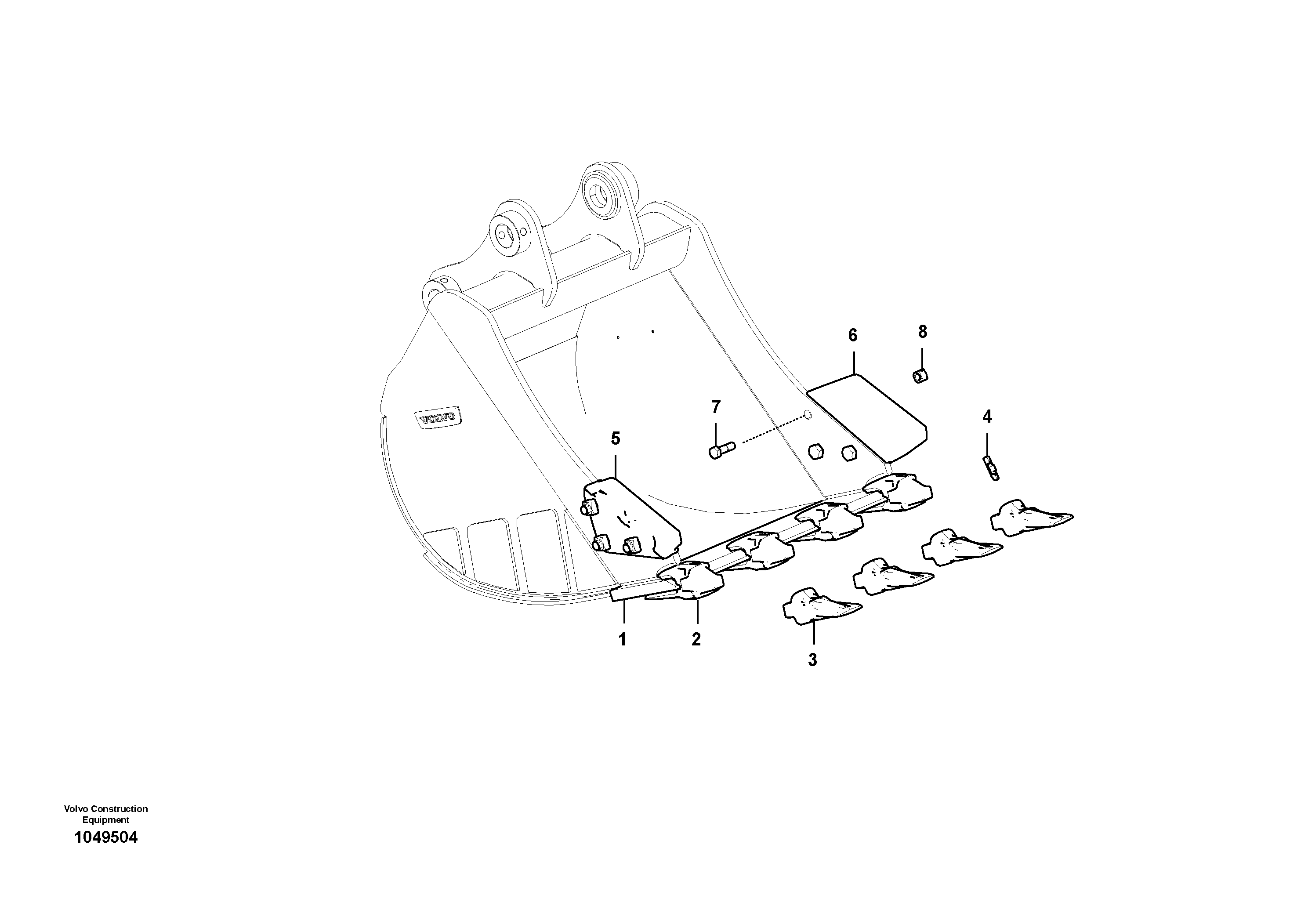 Wire, Wiper front VOE14524192 VOLVO