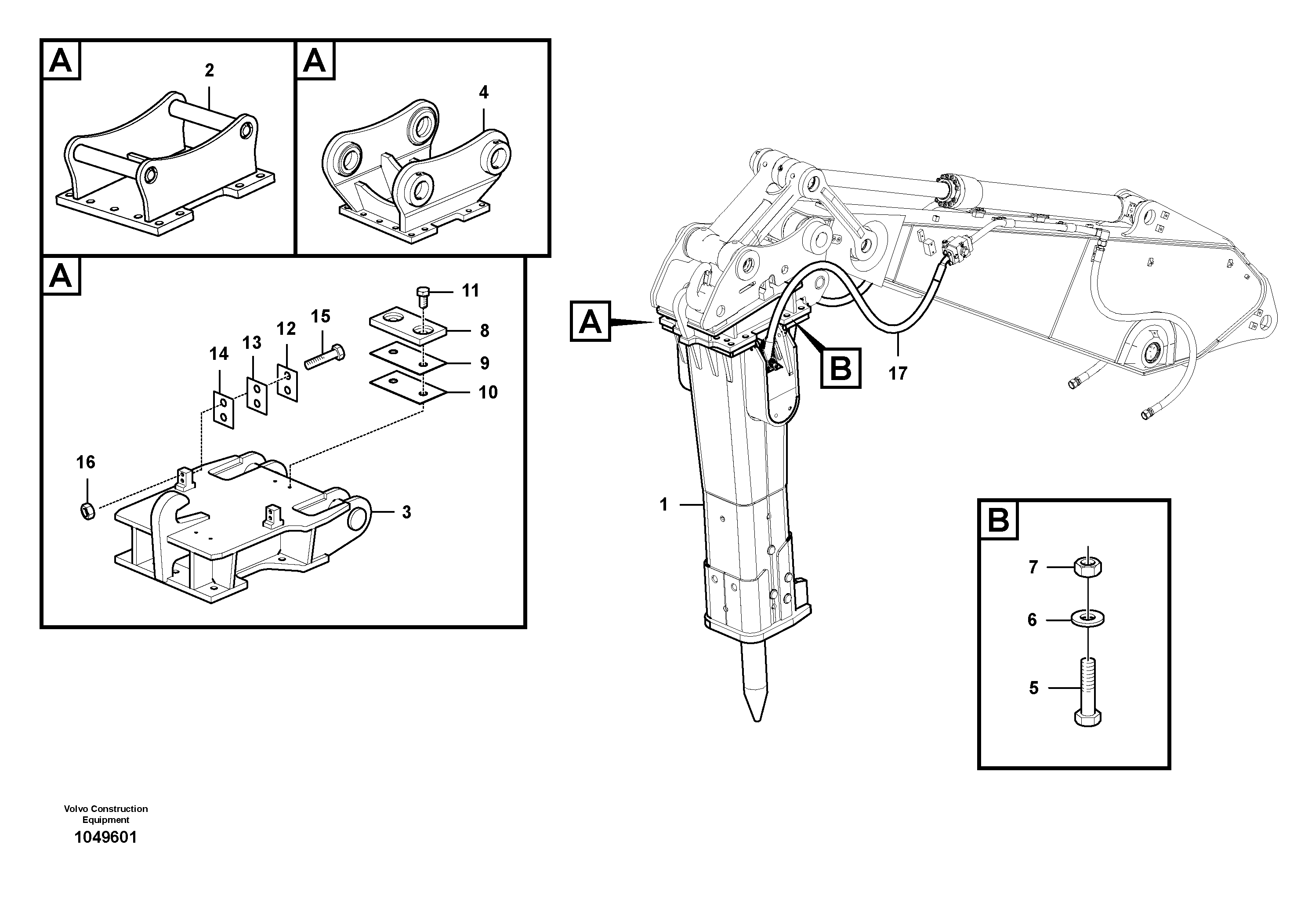 Seat frame VOE14553553 VOLVO
