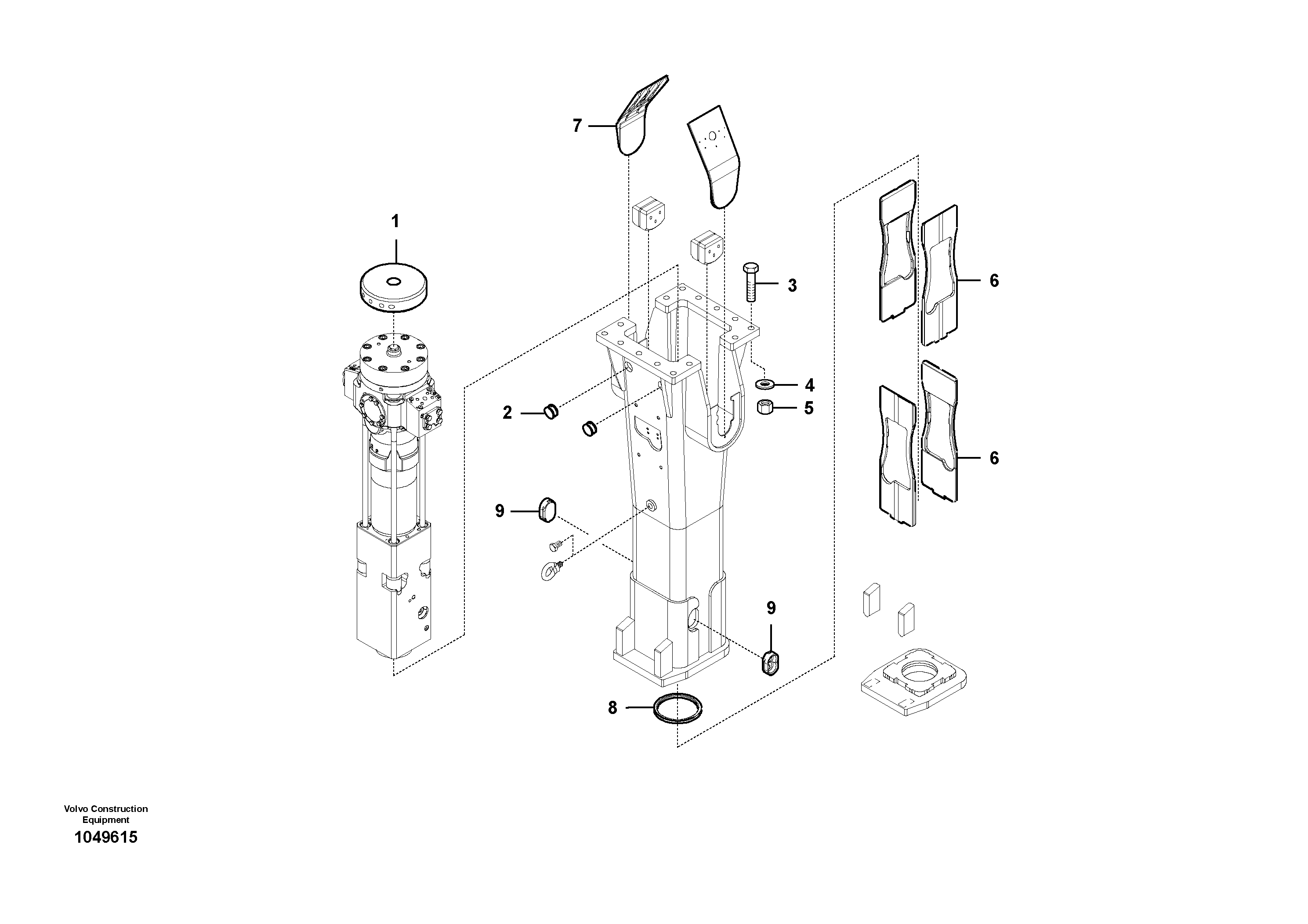 Hydraulic system, P4 VOE17324461 VOLVO
