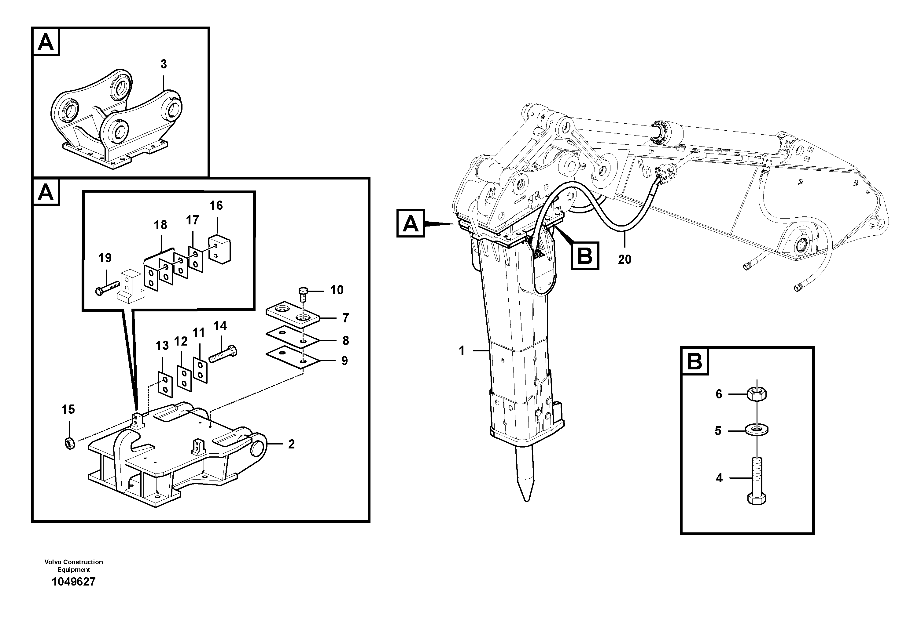 Seat frame VOE14573313 VOLVO