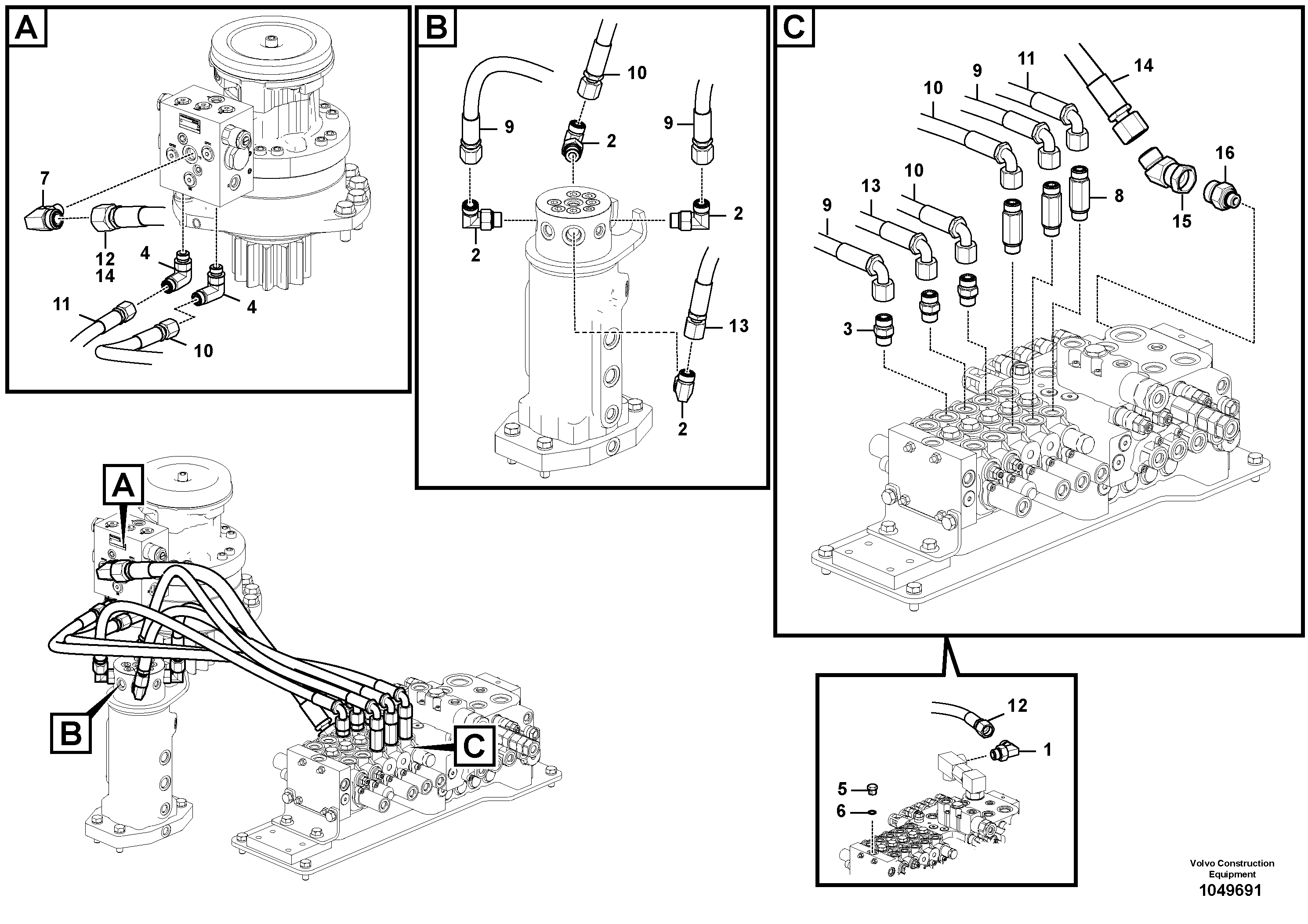 Timing gear casing VOE15015597 VOLVO
