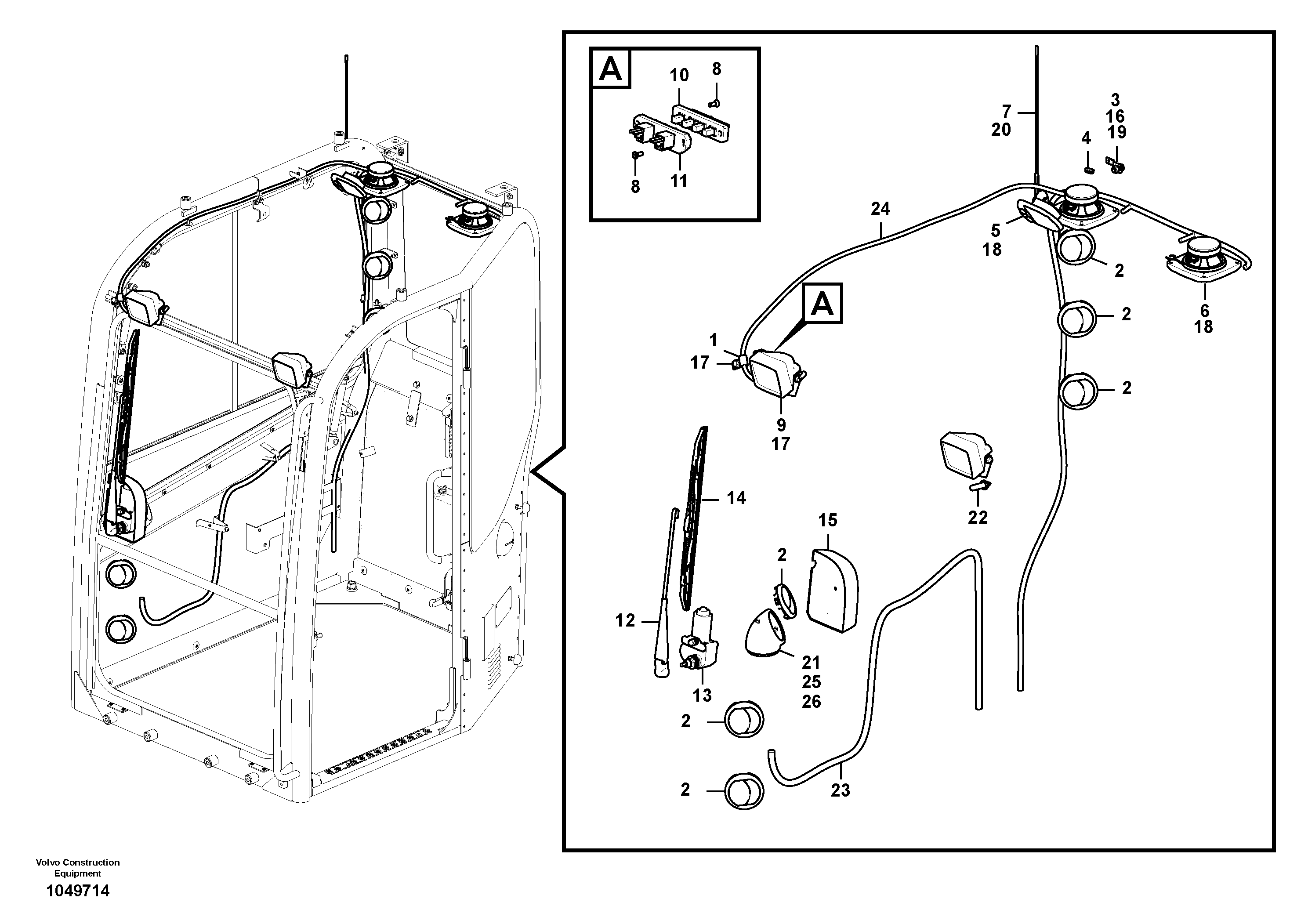 Stop wire VOE14513138 VOLVO
