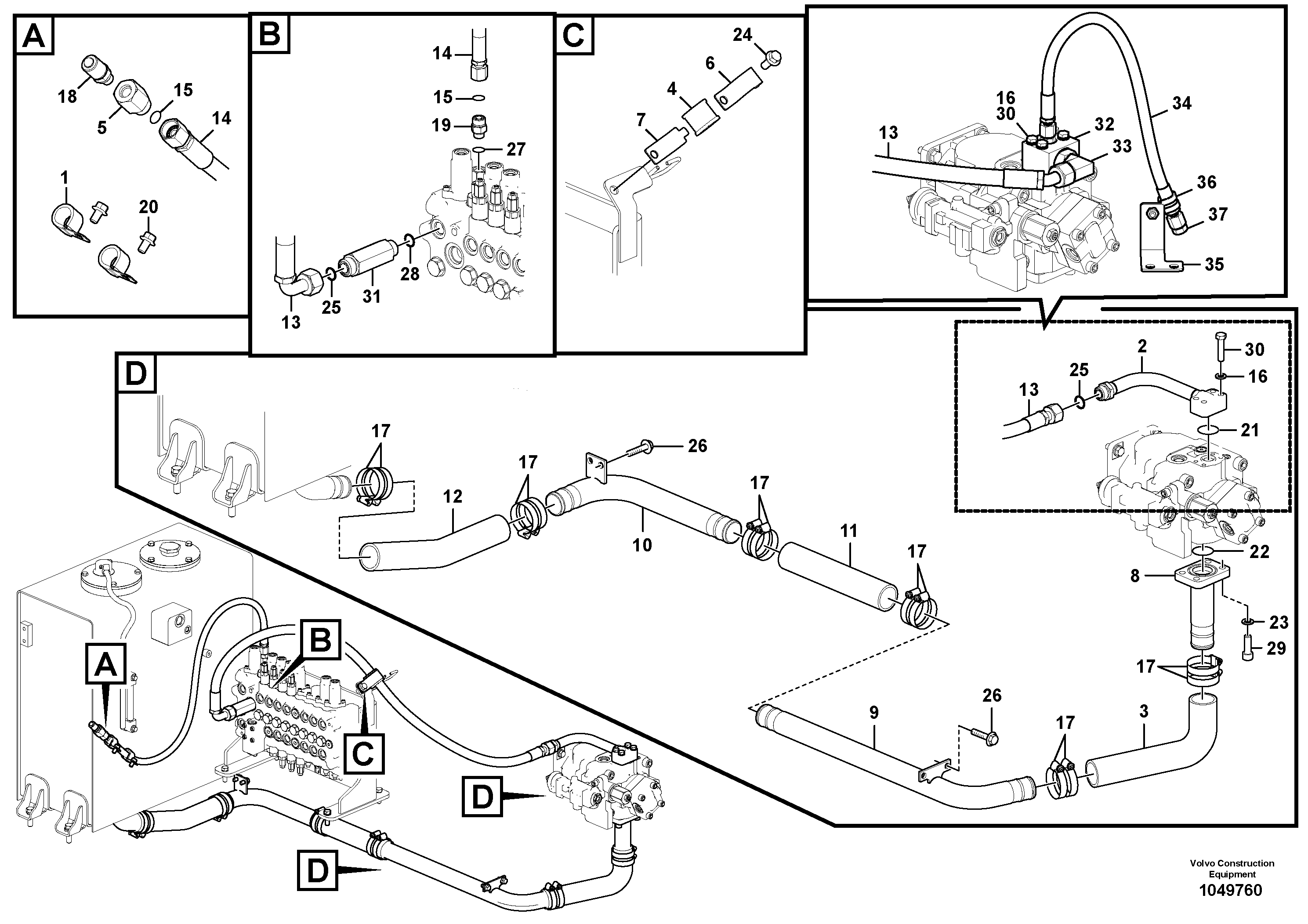 Press. lim. valve RM/VOE14634992 VOLVO