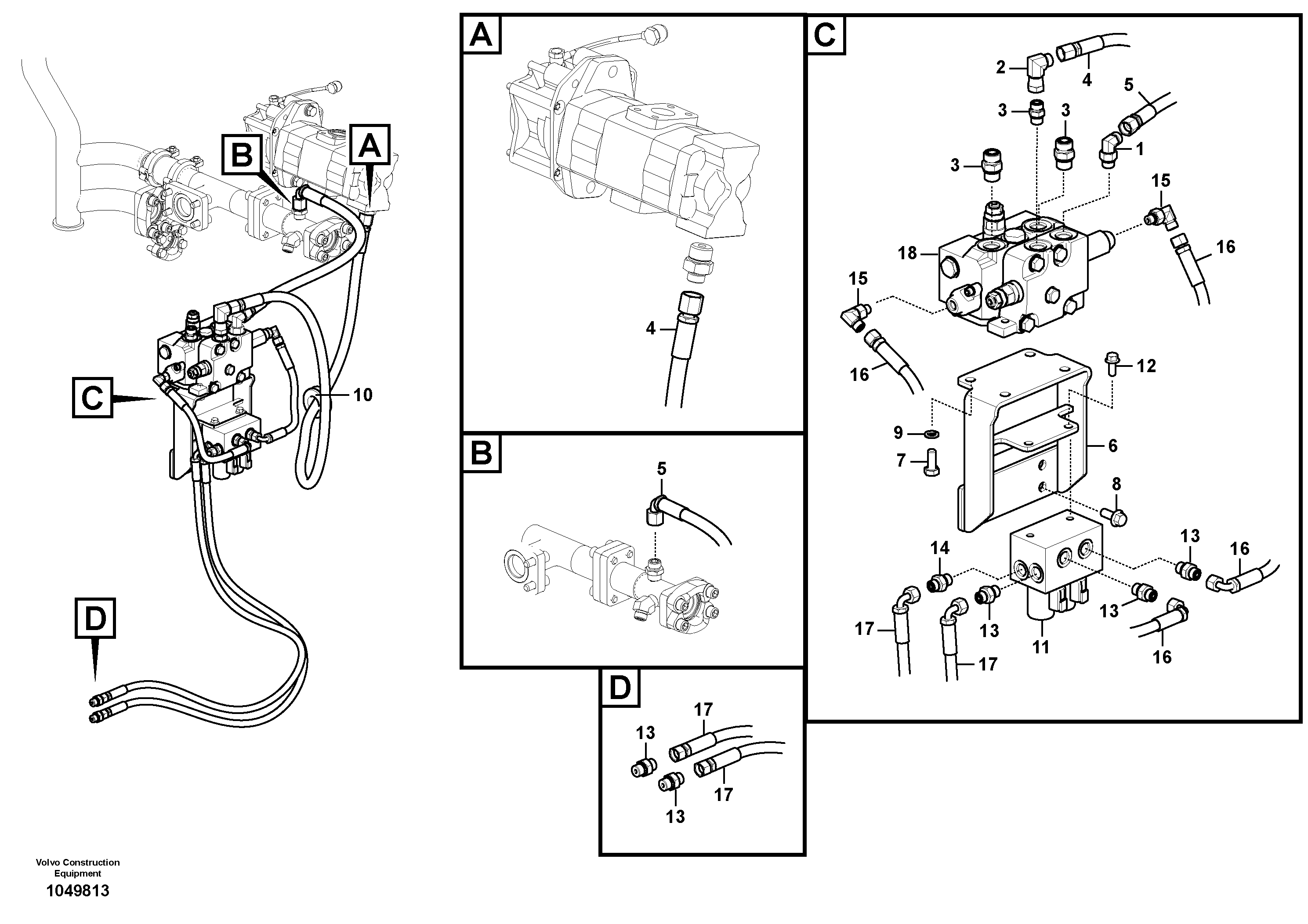 Timing gear casing VOE15800737 VOLVO