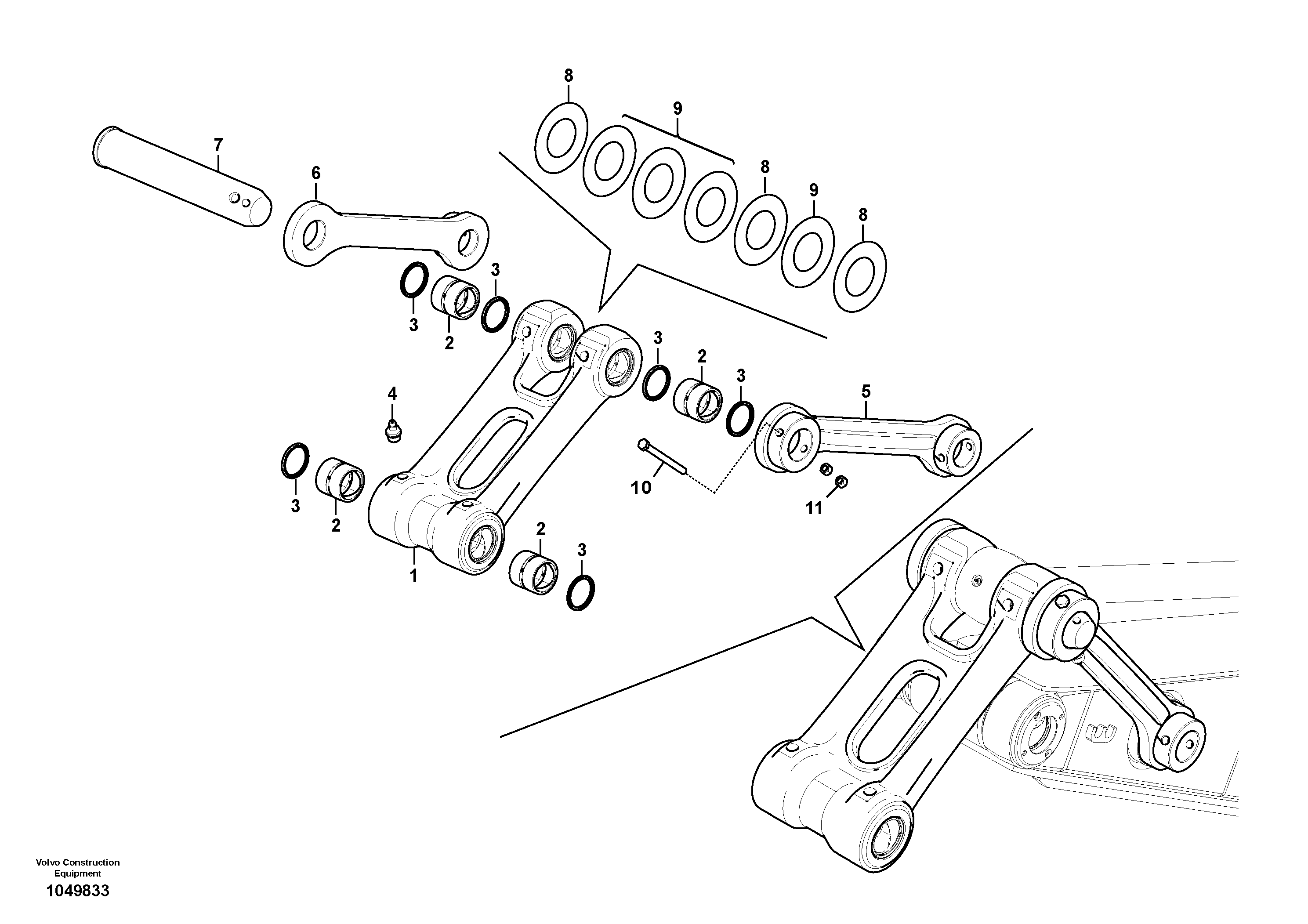 Connecting Rod VOE14614847 VOLVO