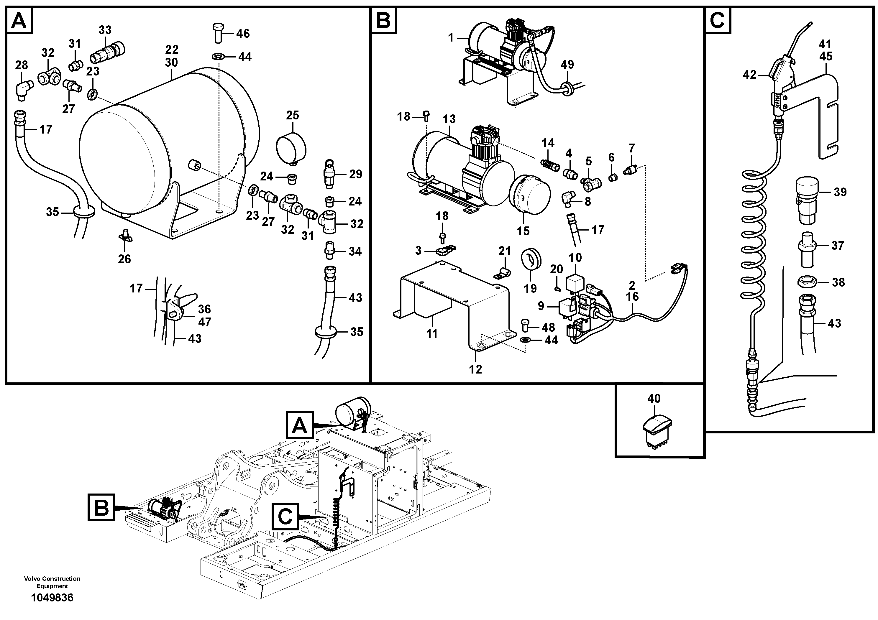 Valve Assembly, Stop VOE14596348 VOLVO