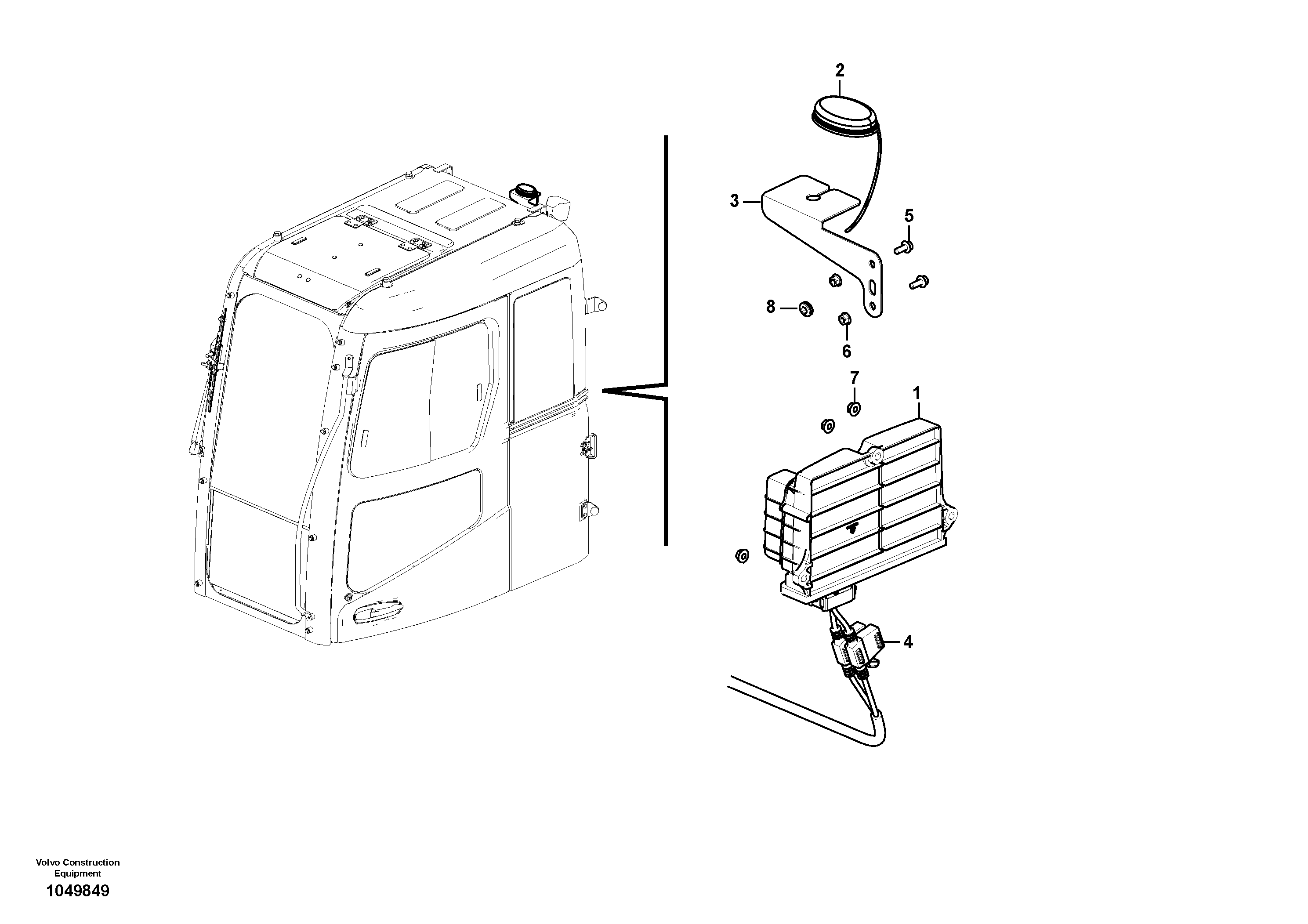 Boom Cylinder VOE14574395 VOLVO