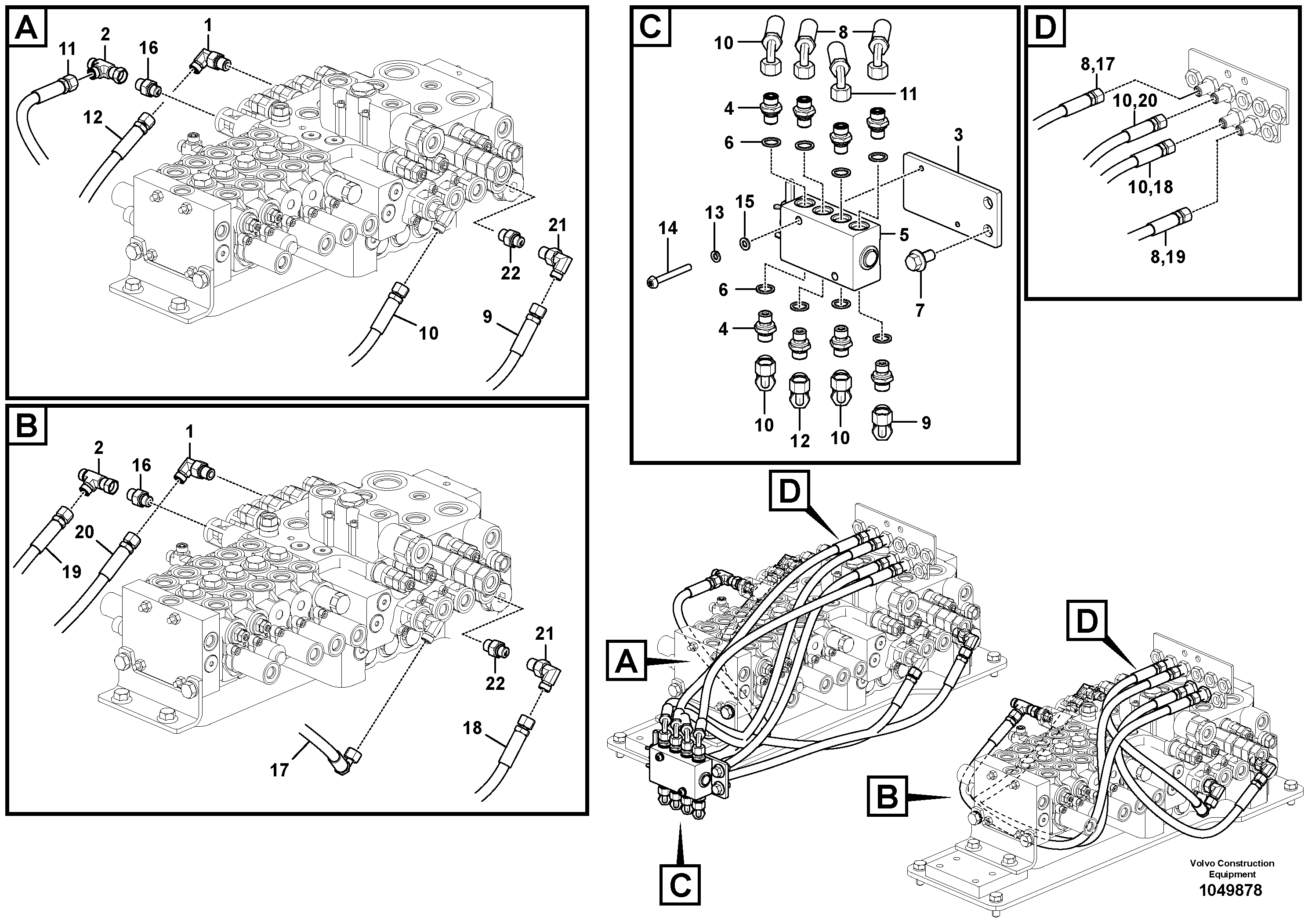 Timing gear casing VOE17210955 VOLVO