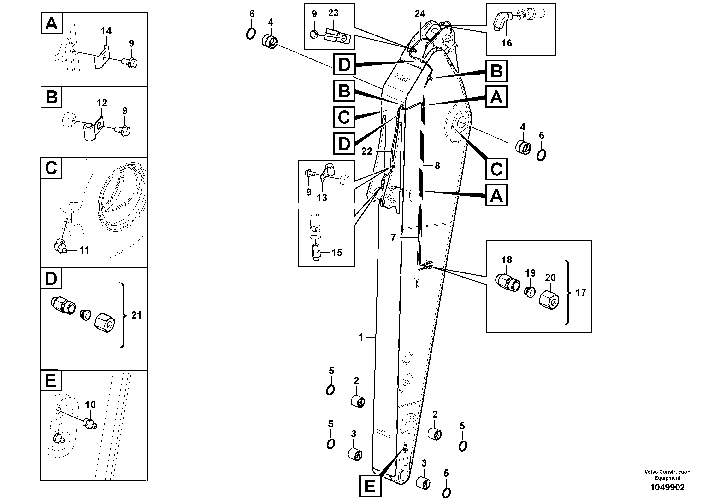 Bushing VOE14544976 VOLVO