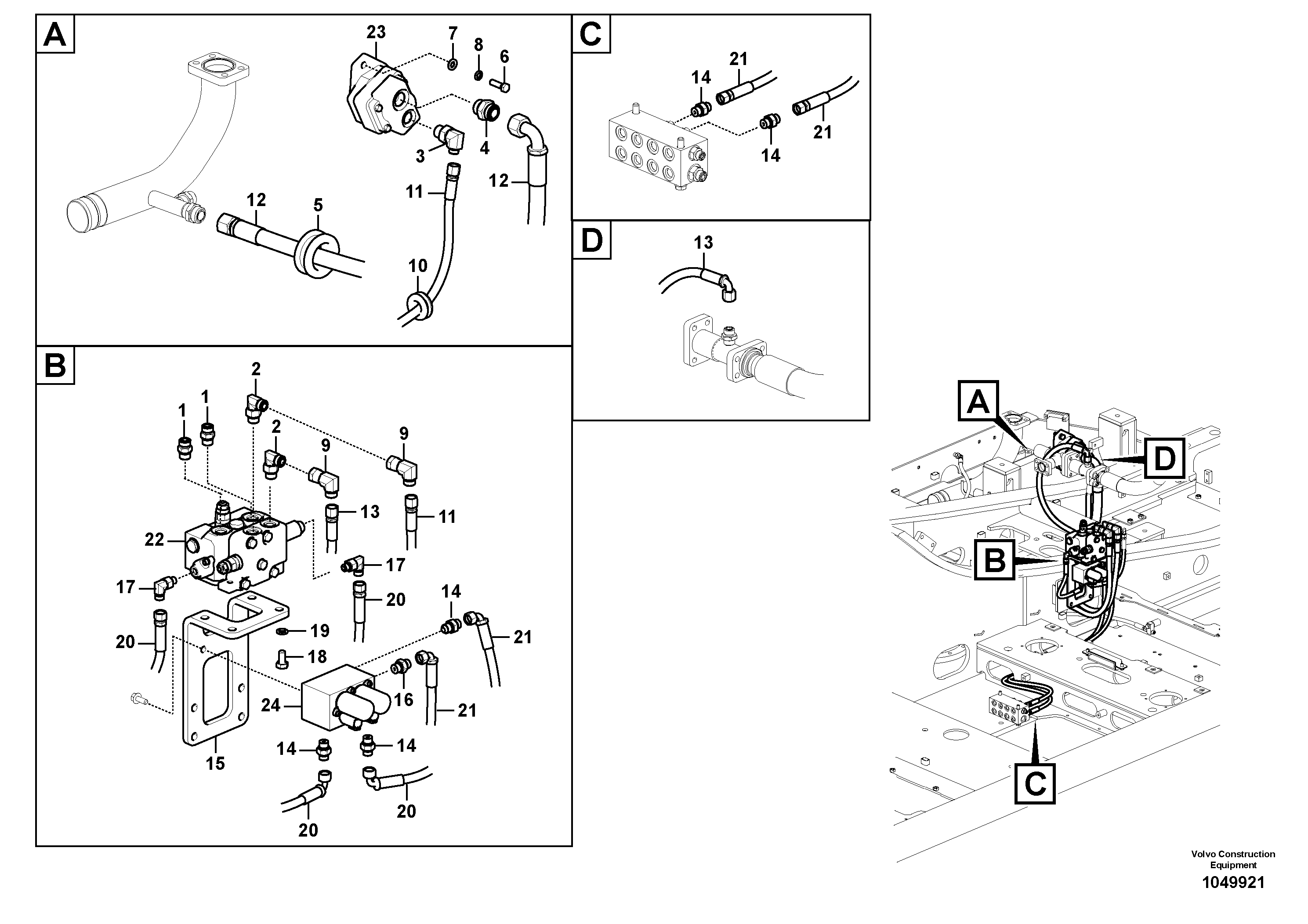 Timing gear casing VOE937993 VOLVO