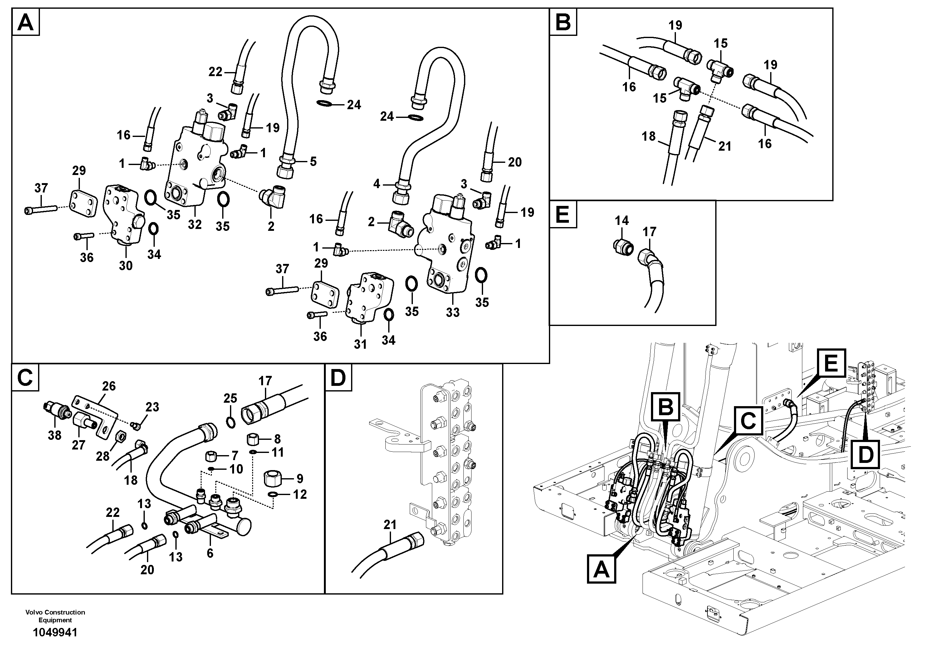Timing gear casing VOE15045586 VOLVO